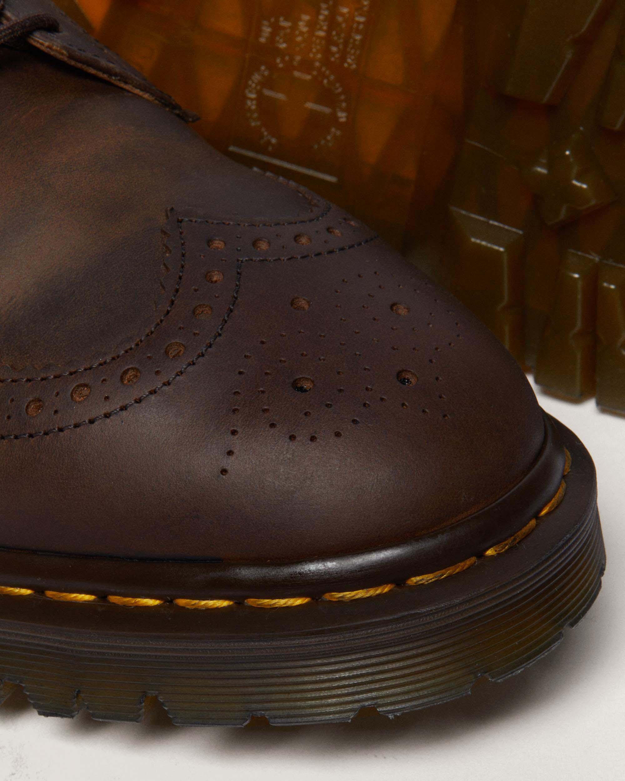 Zapatos Blucher 3989 de piel Crazy Horse calada