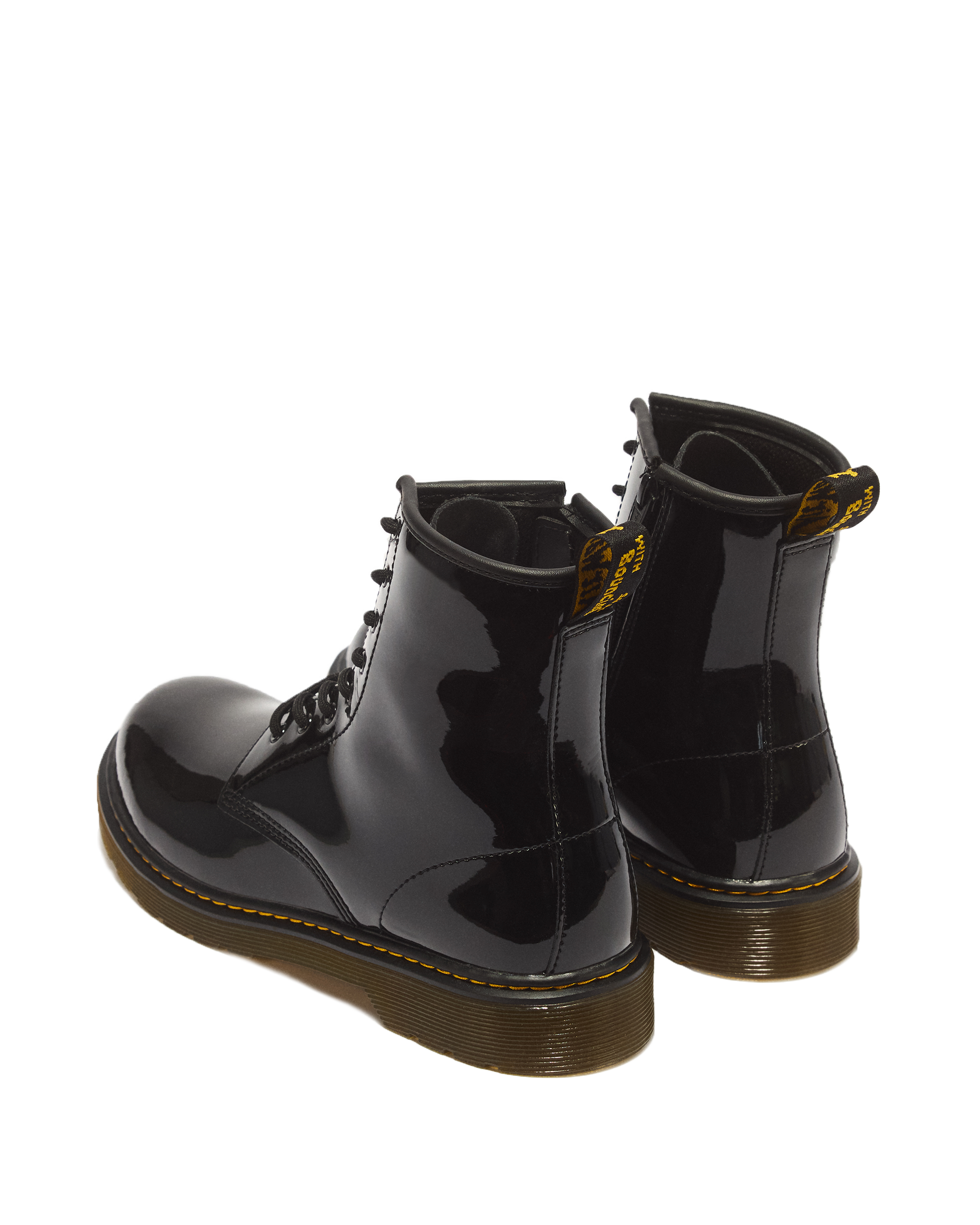 Youth 1460 Patent Leather Lace Up Boots in BLACK | Dr. Martens™