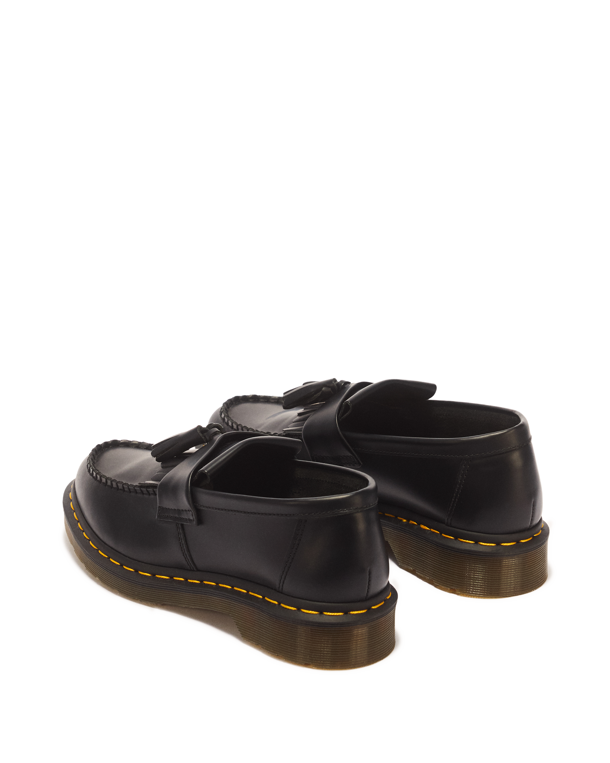 Adrian Yellow Stitch Smooth Leather Tassel Loafers