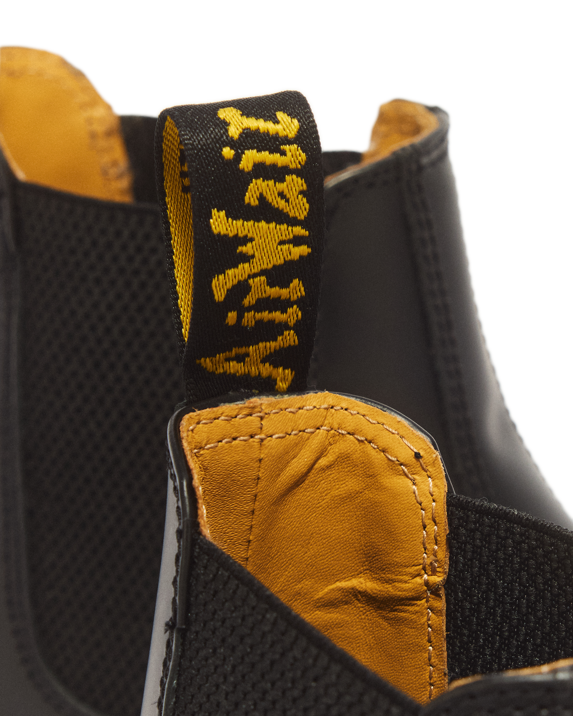 2976 Yellow Stitch Smooth Leather Chelsea Boots