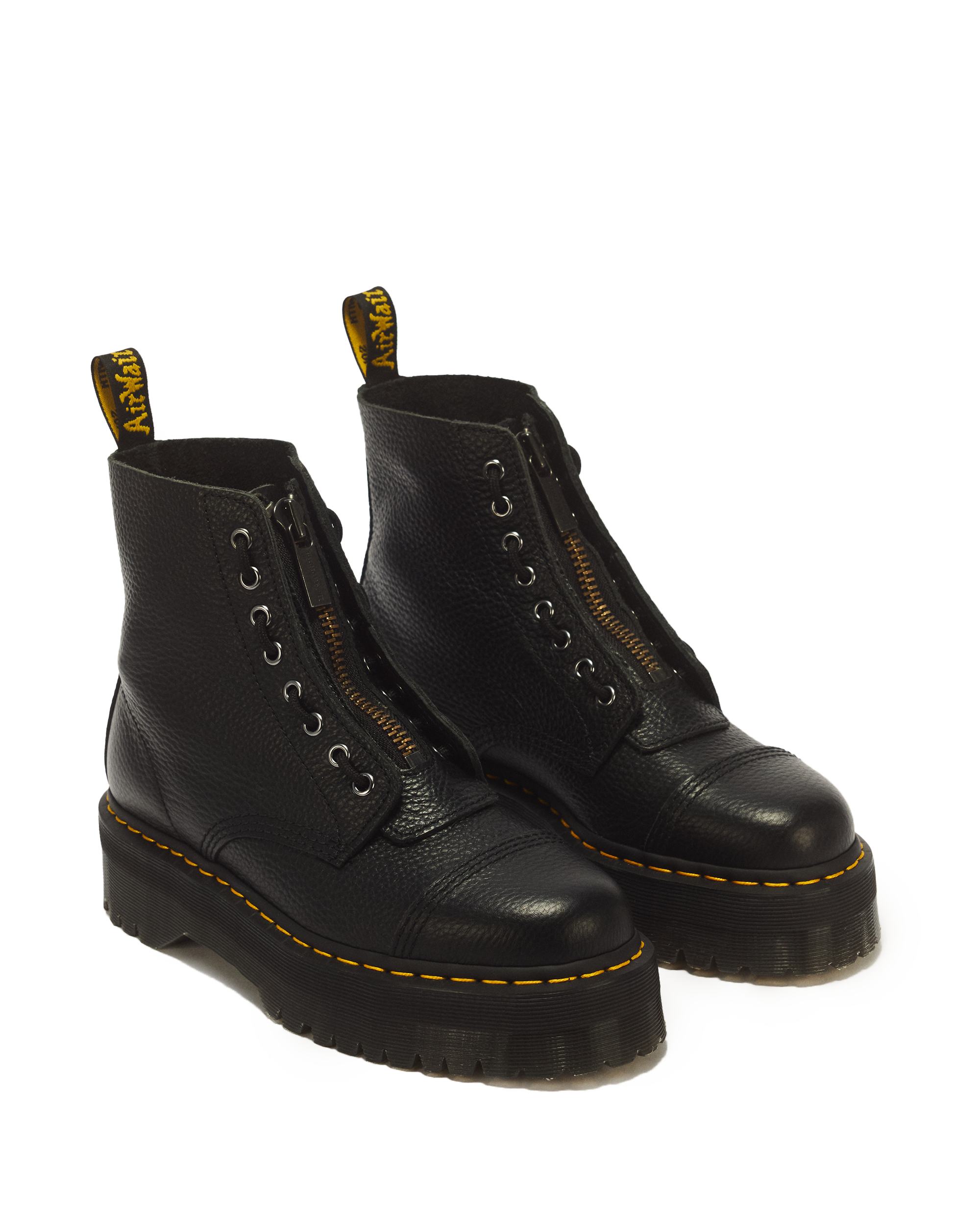 Sinclair Gemilltes Nappaleder Plateaustiefel