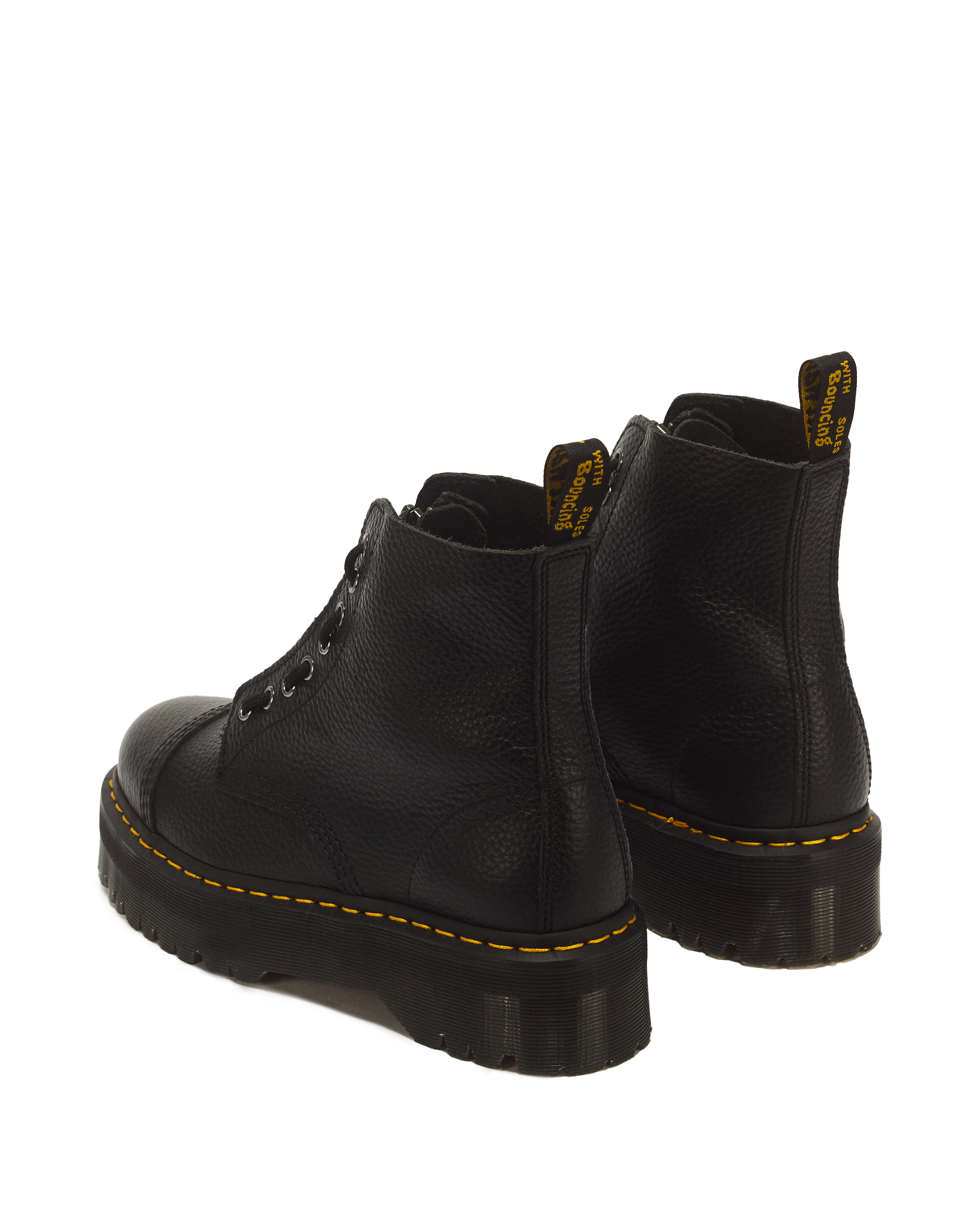 Sinclair Gemilltes Nappaleder Plateaustiefel