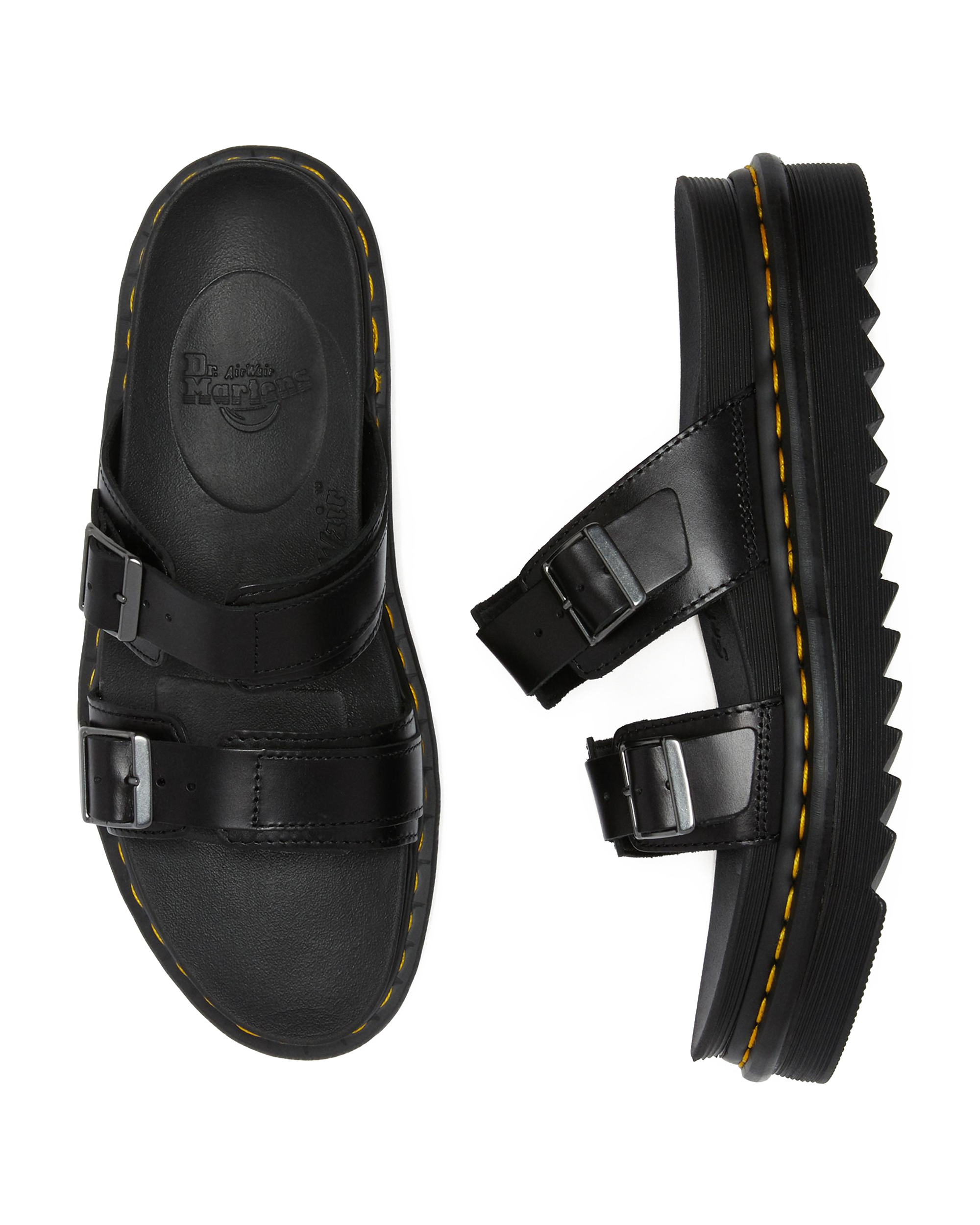 Myles Brando Leder Sandalen mit Schnallen