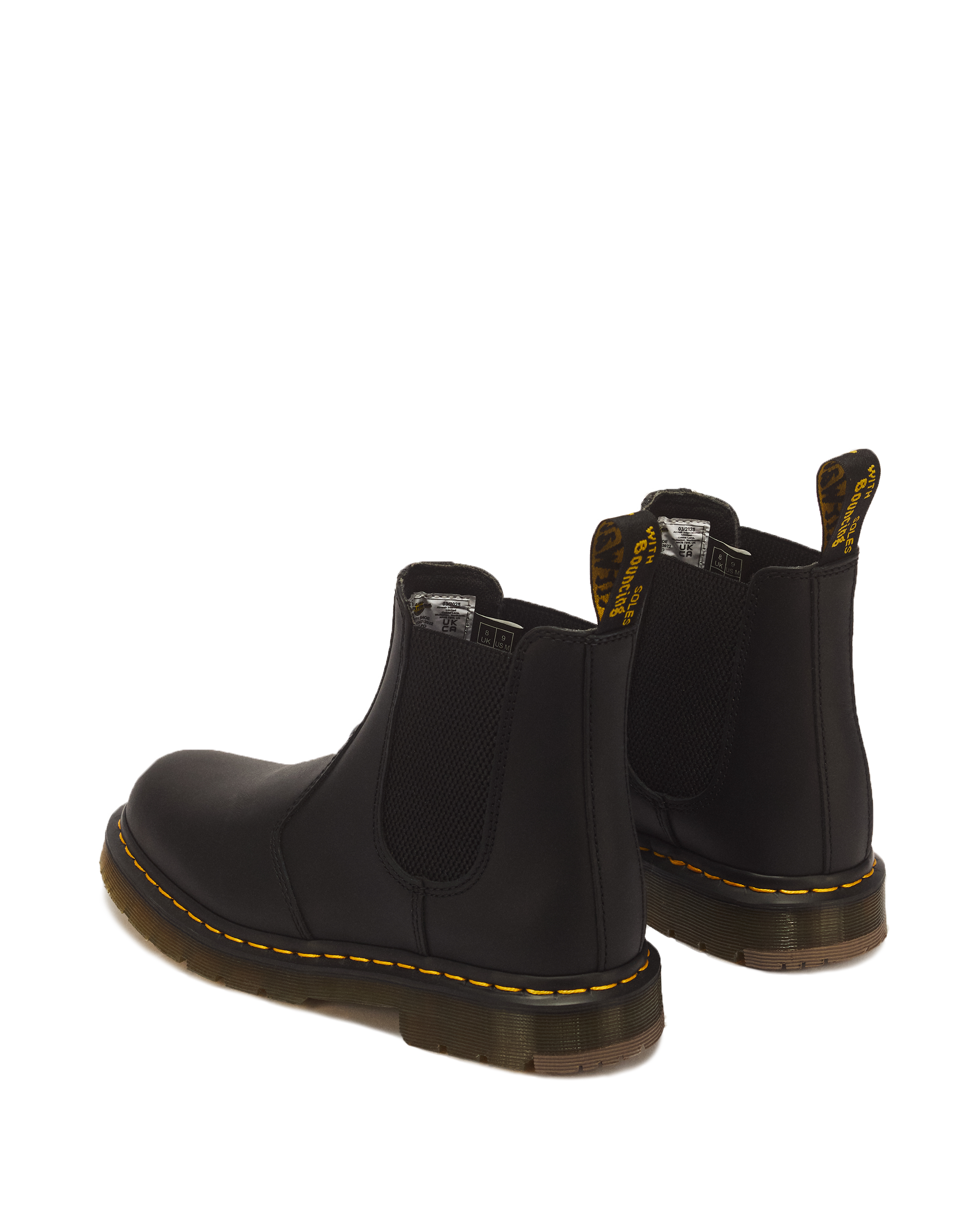 2976 Slip Resistant Leather Chelsea Boots in BLACK | Dr. Martens™