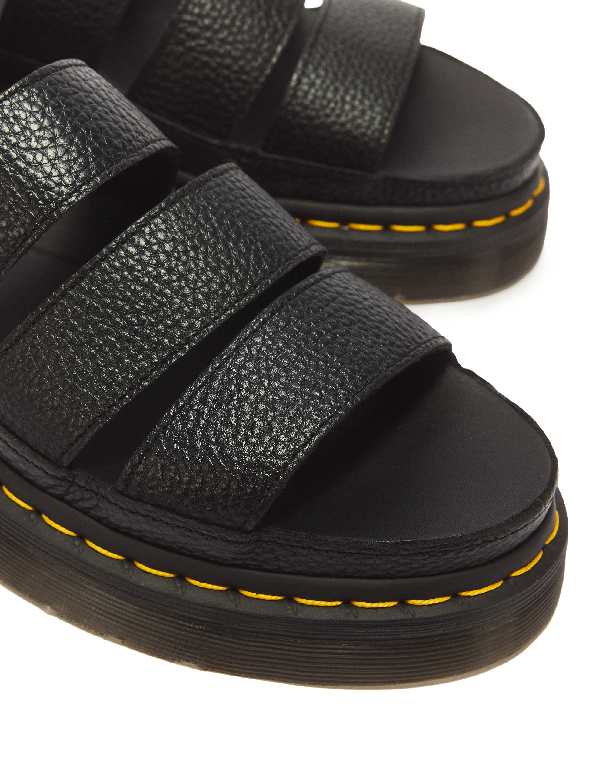 Sandalia con plataforma Clarissa II Quad de piel Milled Nappa