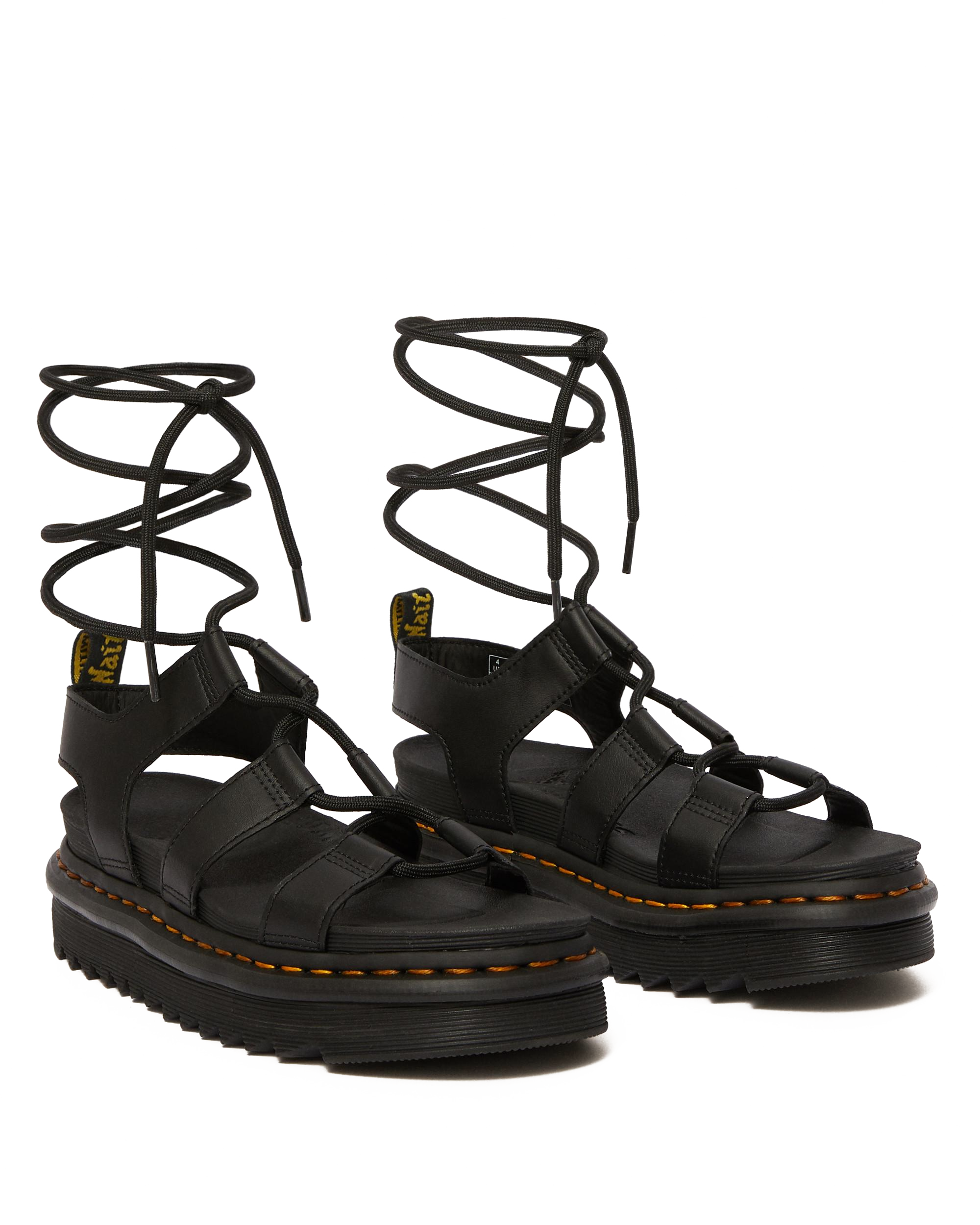 Nartilla Hydro Leather Lace Up Gladiator Sandals