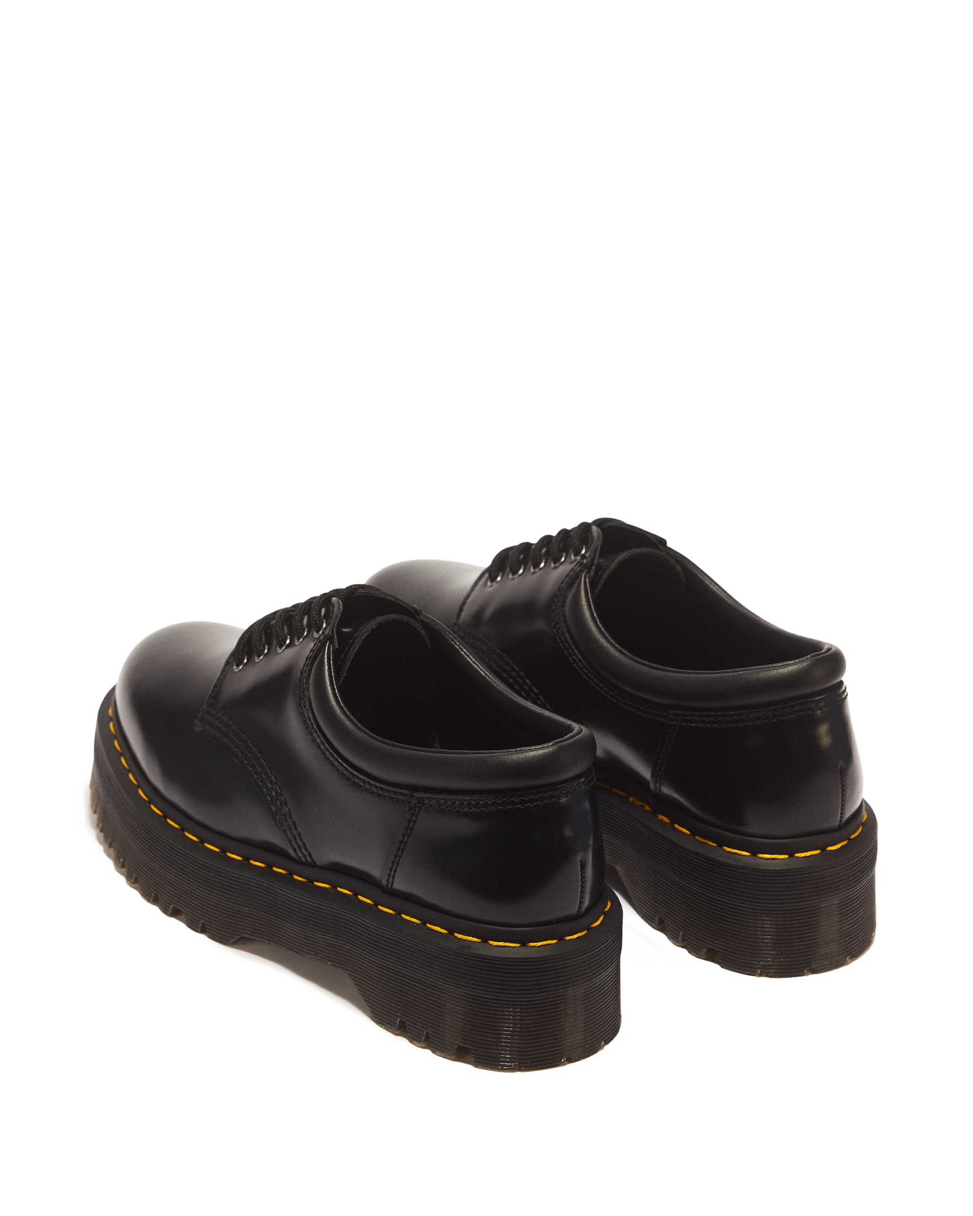 Dr. Martens 8053 QUAD ブラック厚底シューズ　23cm 8053 Quad Smooth Leather Platform Shoes in Black | Dr. Martens™