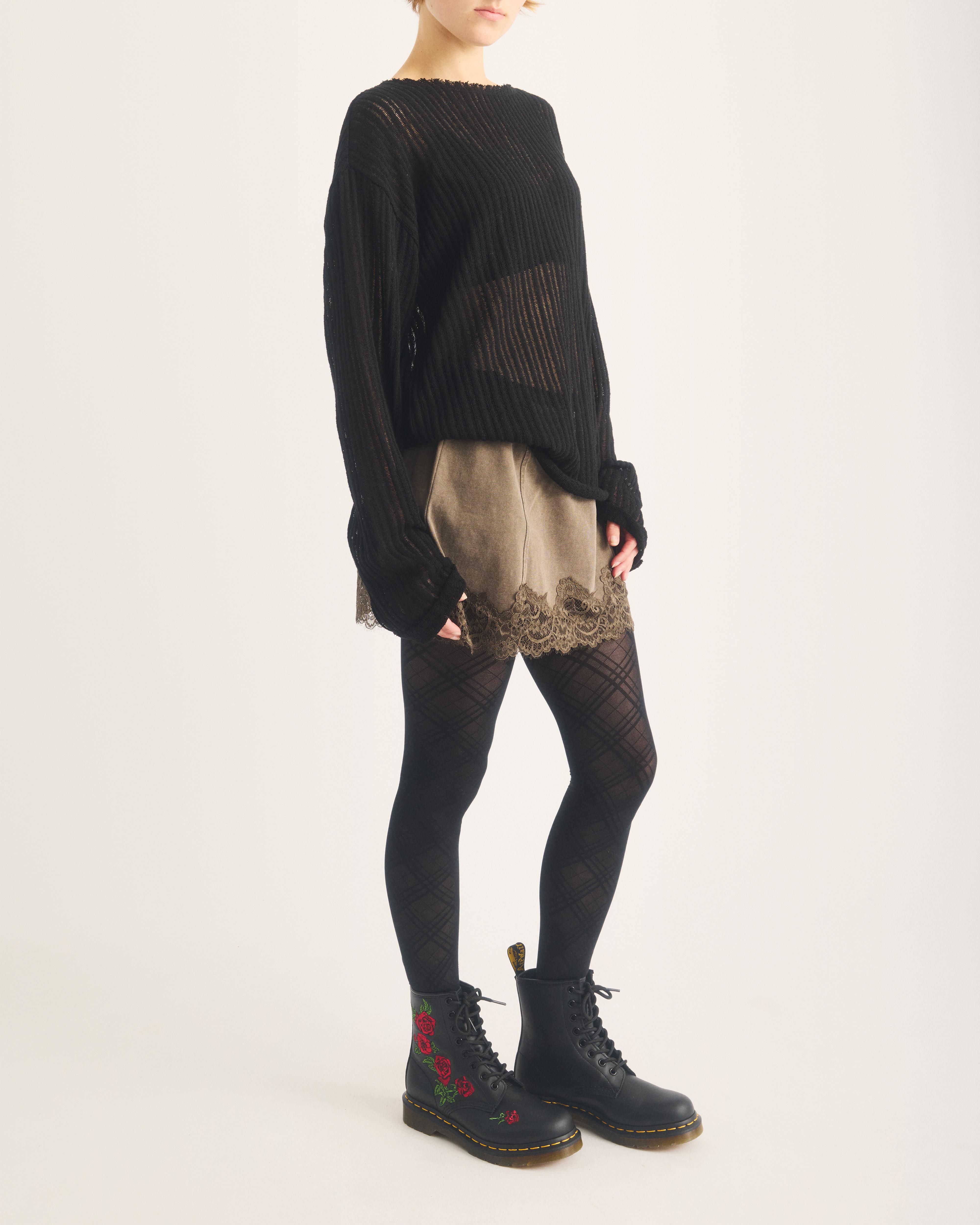1460 Vonda Floral Rose Leather Lace Up Boots in Black | Dr. Martens™
