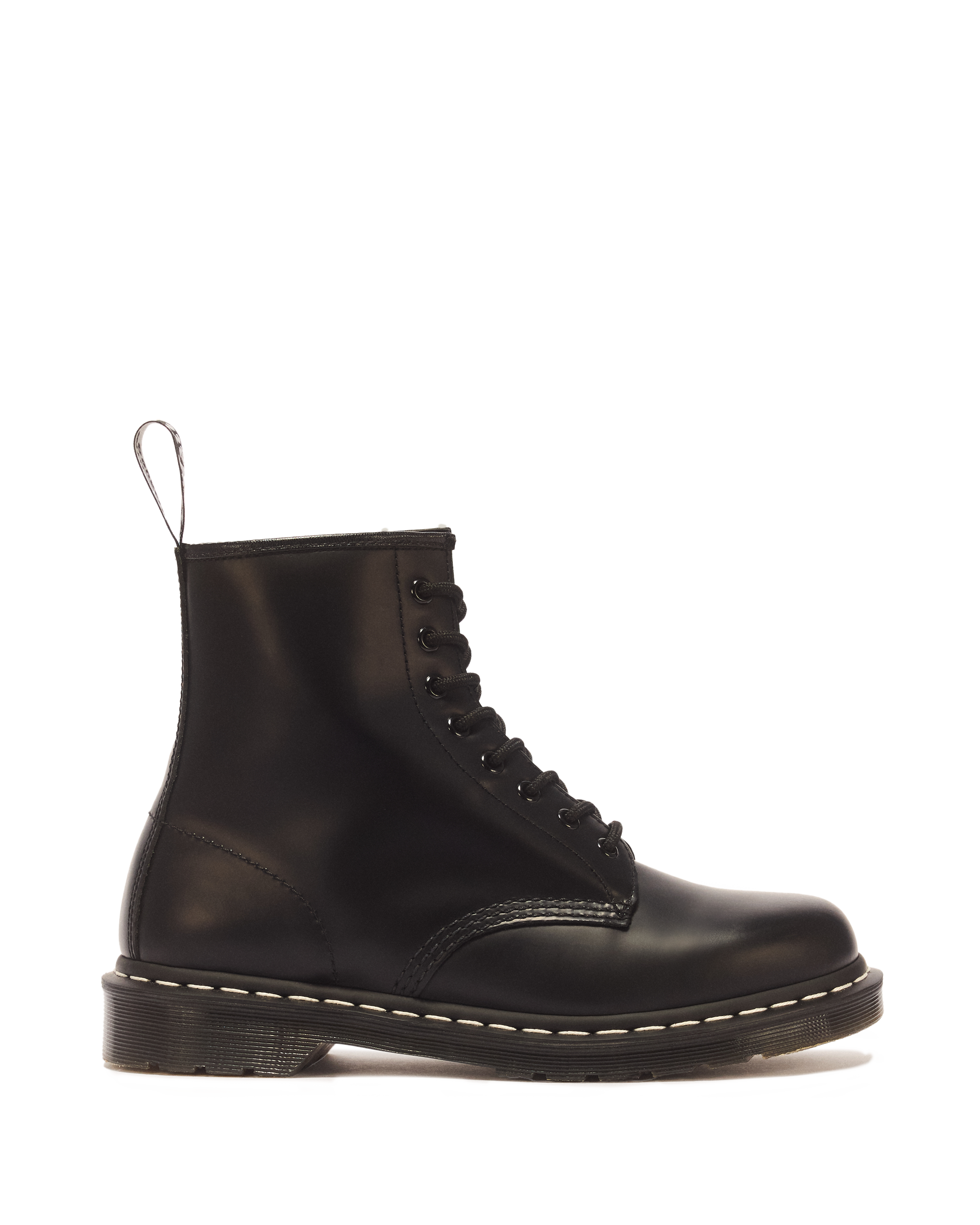 1460 Contrast Stitch Smooth Leather Boots in BLACK AND WHITE WELT