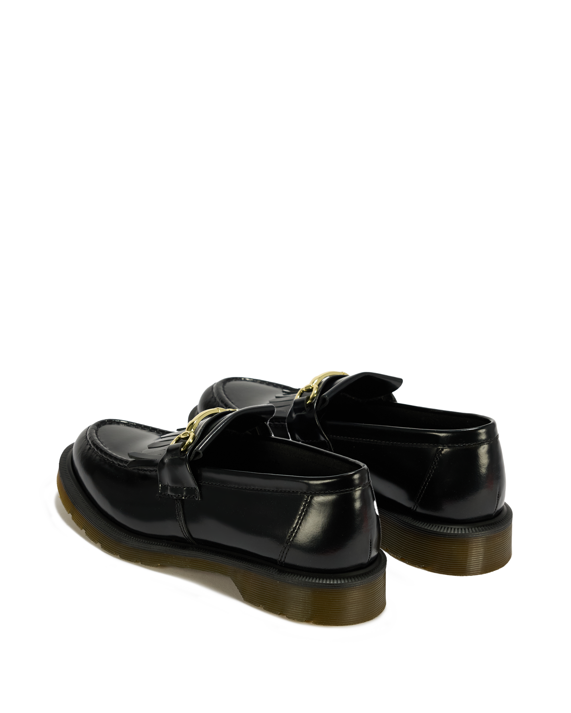 Adrian Snaffle Smooth Leather Tassel Loafers in Black | Dr. Martens™