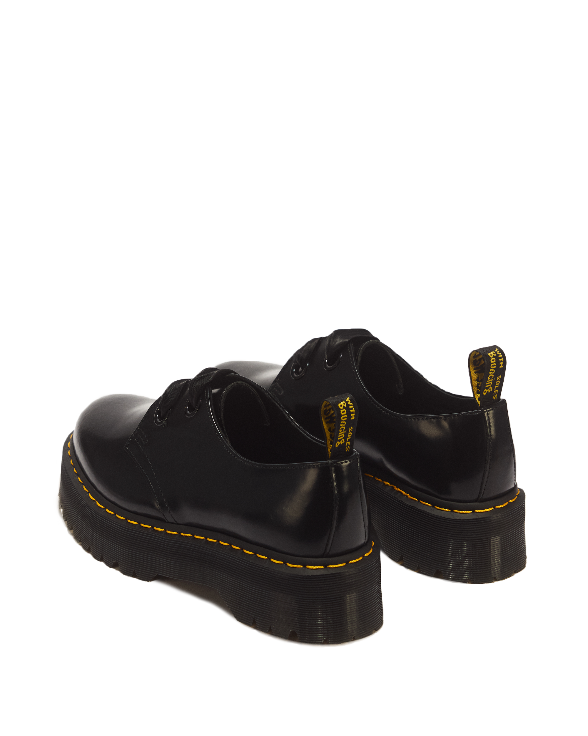 Holly Women's Leather Platform Shoes in BLACK | Dr. Martens™