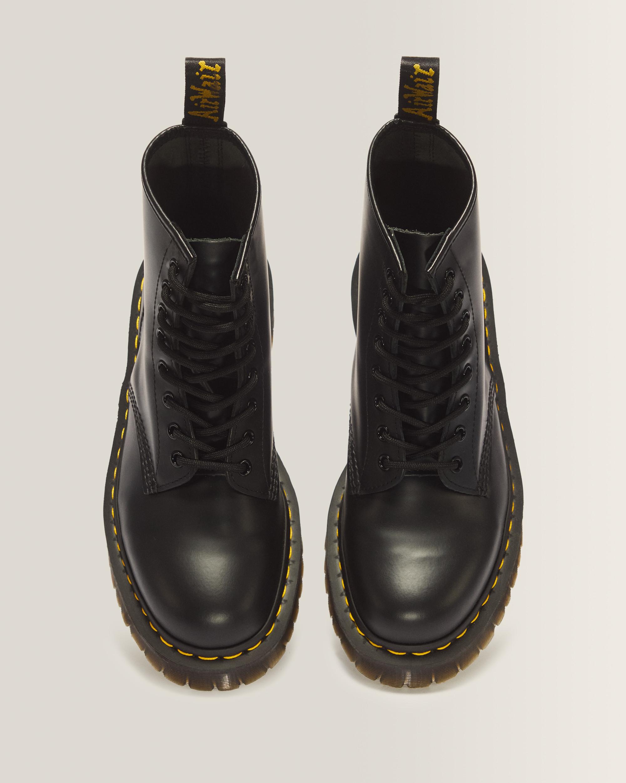 1460 Bex Smooth Leather Platform Boots in Black | Dr. Martens™