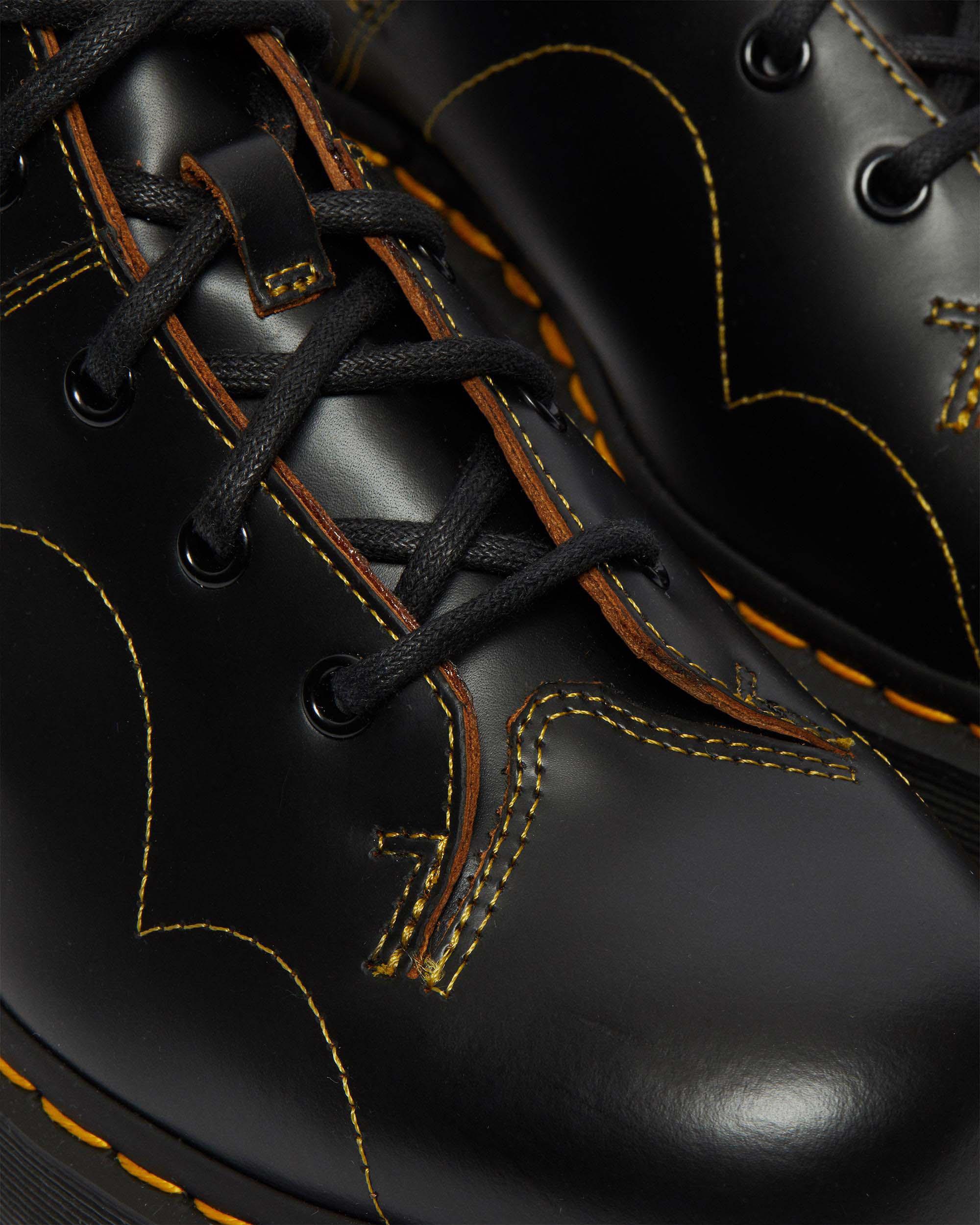 Church Quad Leather Platform Monkey Boots