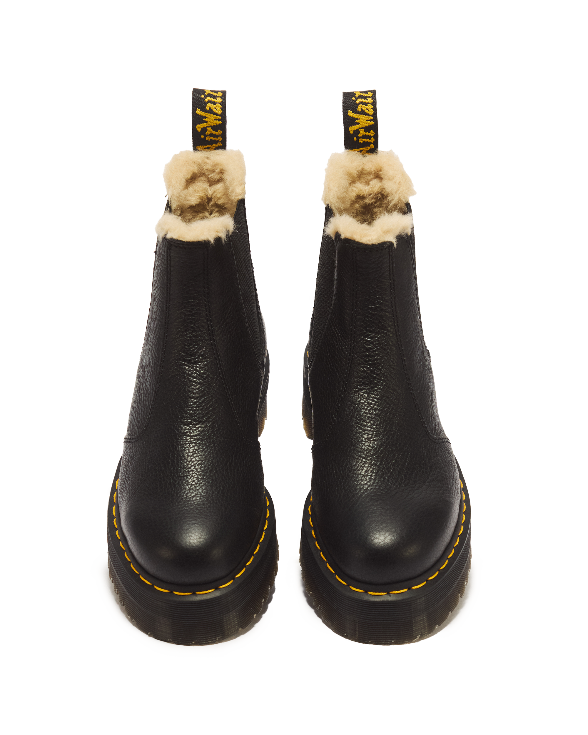 2976 Quad Fur Lined Platform Chelsea Boots