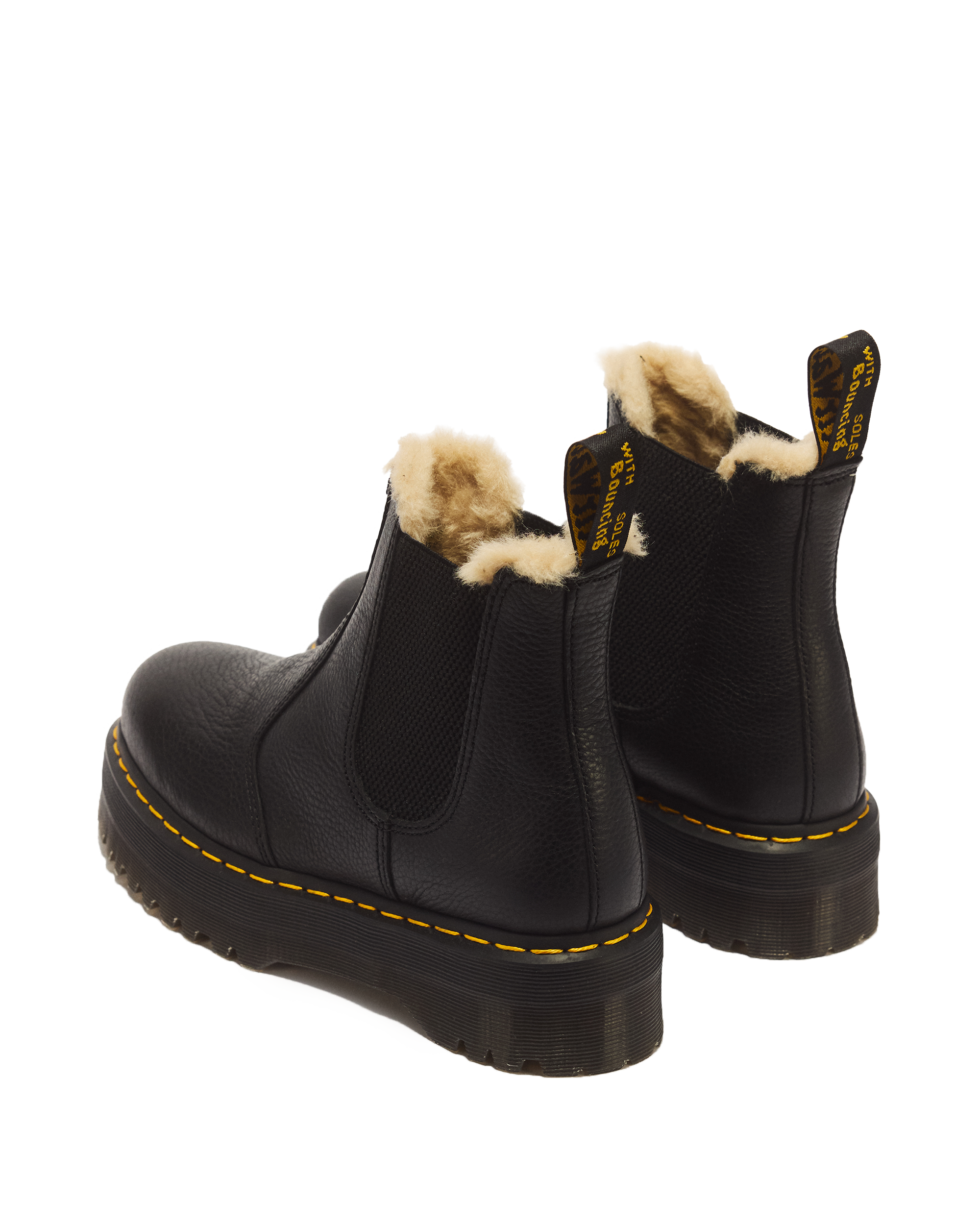 2976 Quad Fur Lined Platform Chelsea Boots