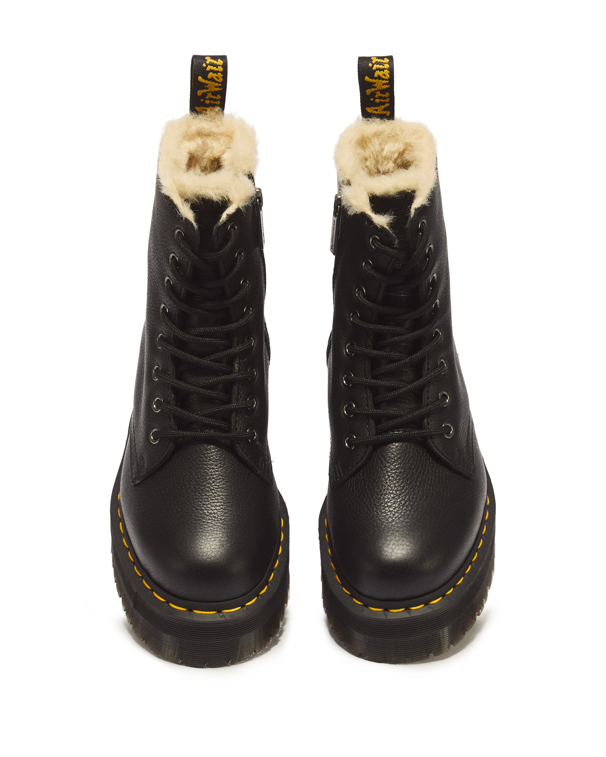 Jadon Faux Fur Lined Leather Platform Boots