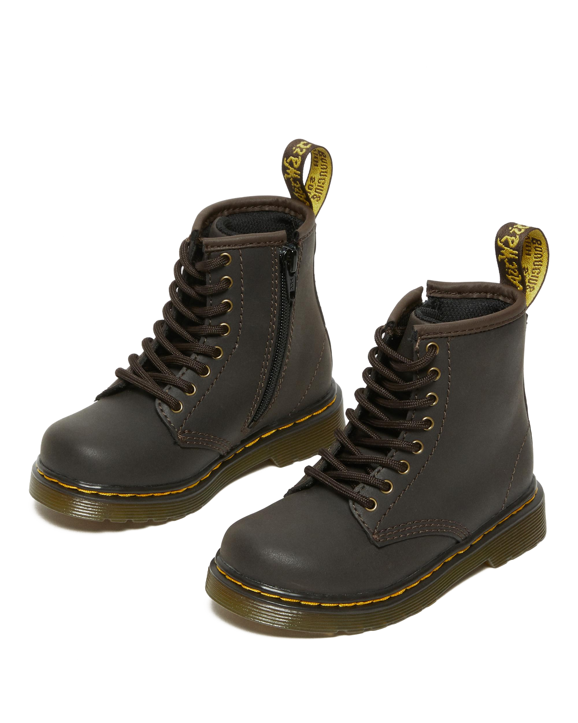 Boots 1460 en cuir Wildhorse à lacets pour tout-petit