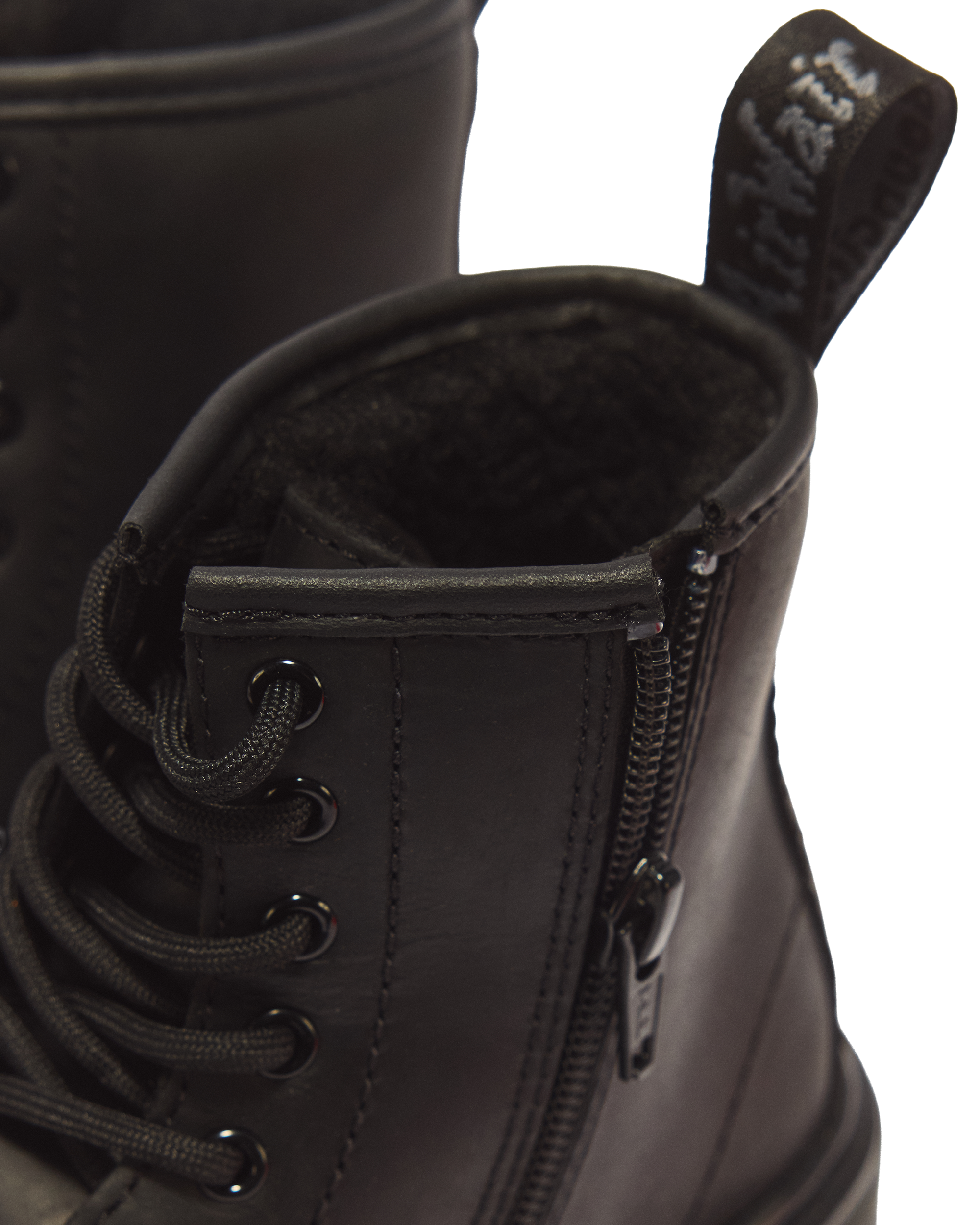 Junior 1460 Serena Faux Fur Lined Leather Boots in Black | Dr