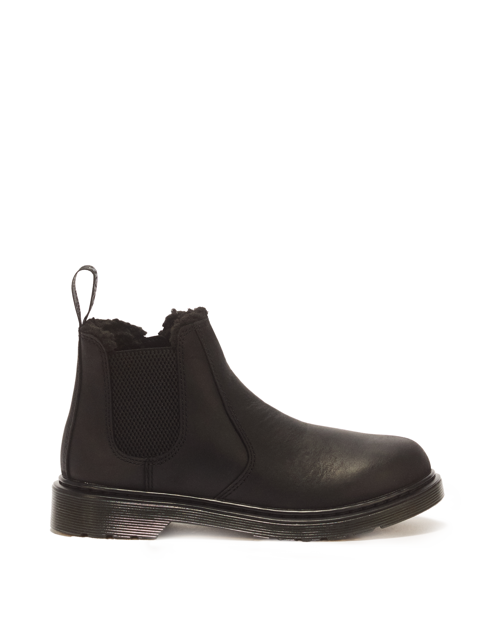 Youth 2976 Faux Fur Lined Chelsea Boots in BLACK | Dr. Martens™