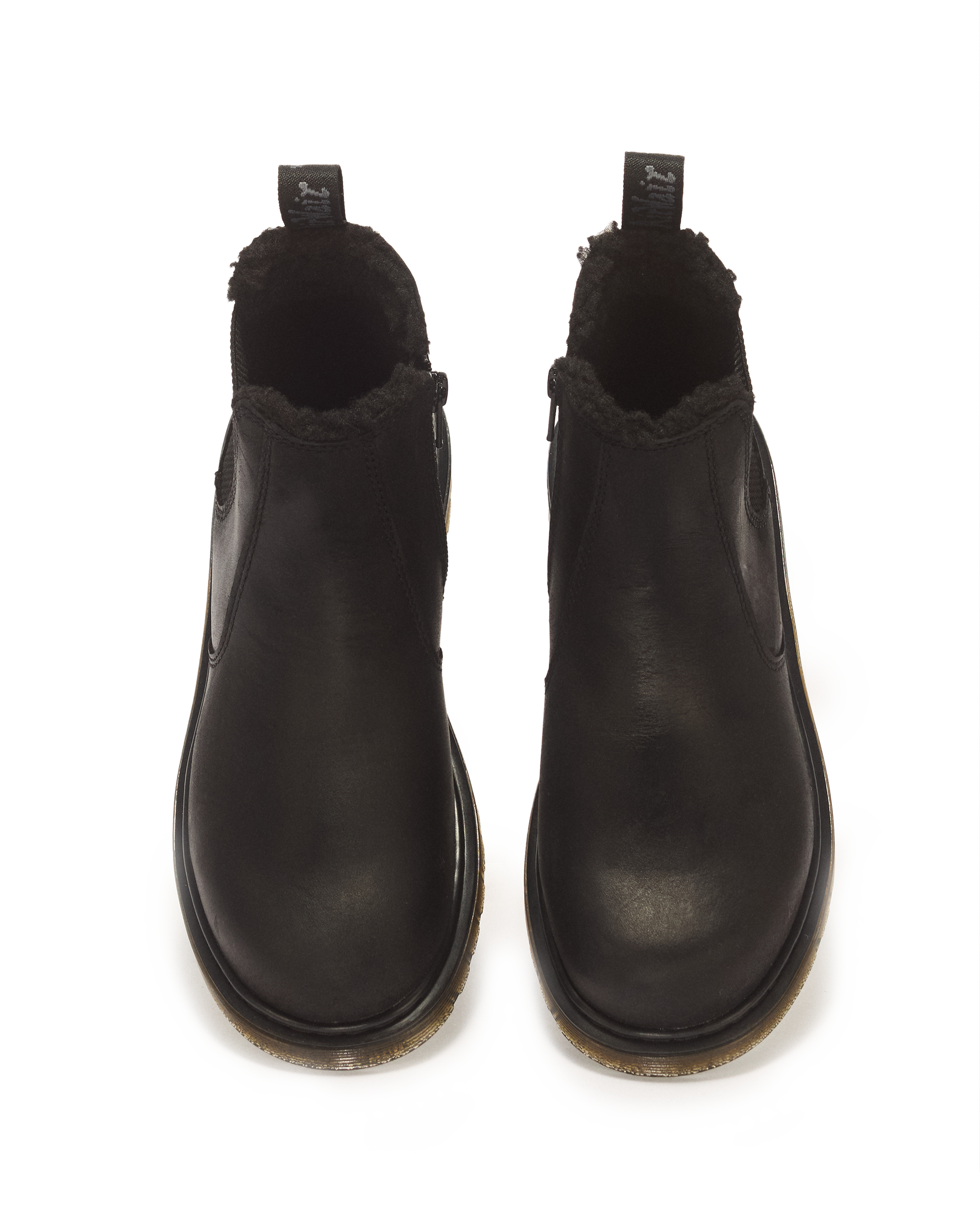 Youth 2976 Faux Fur Lined Chelsea Boots in BLACK | Dr. Martens™