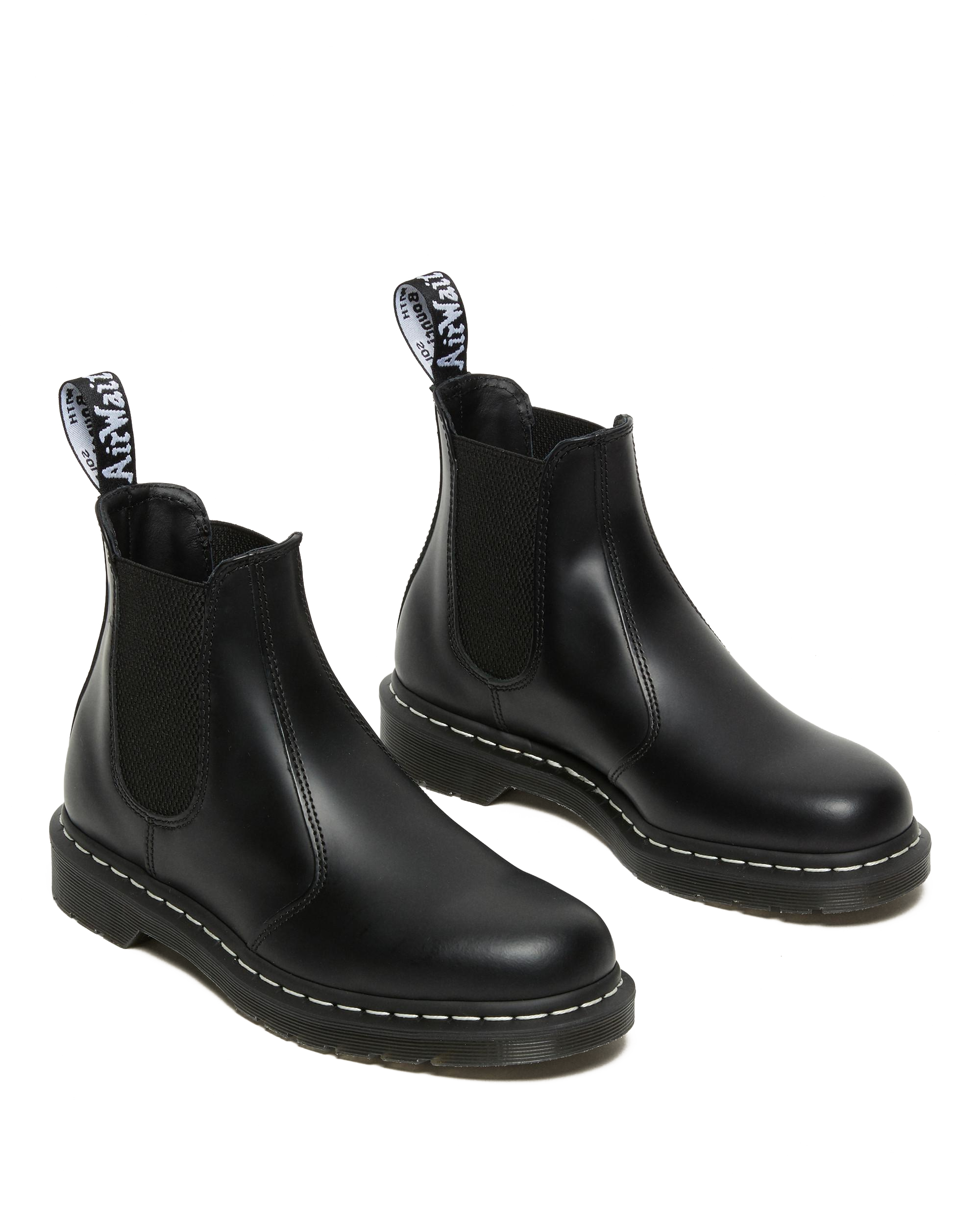 Botas Chelsea en piel 2976 con pespunte de contraste