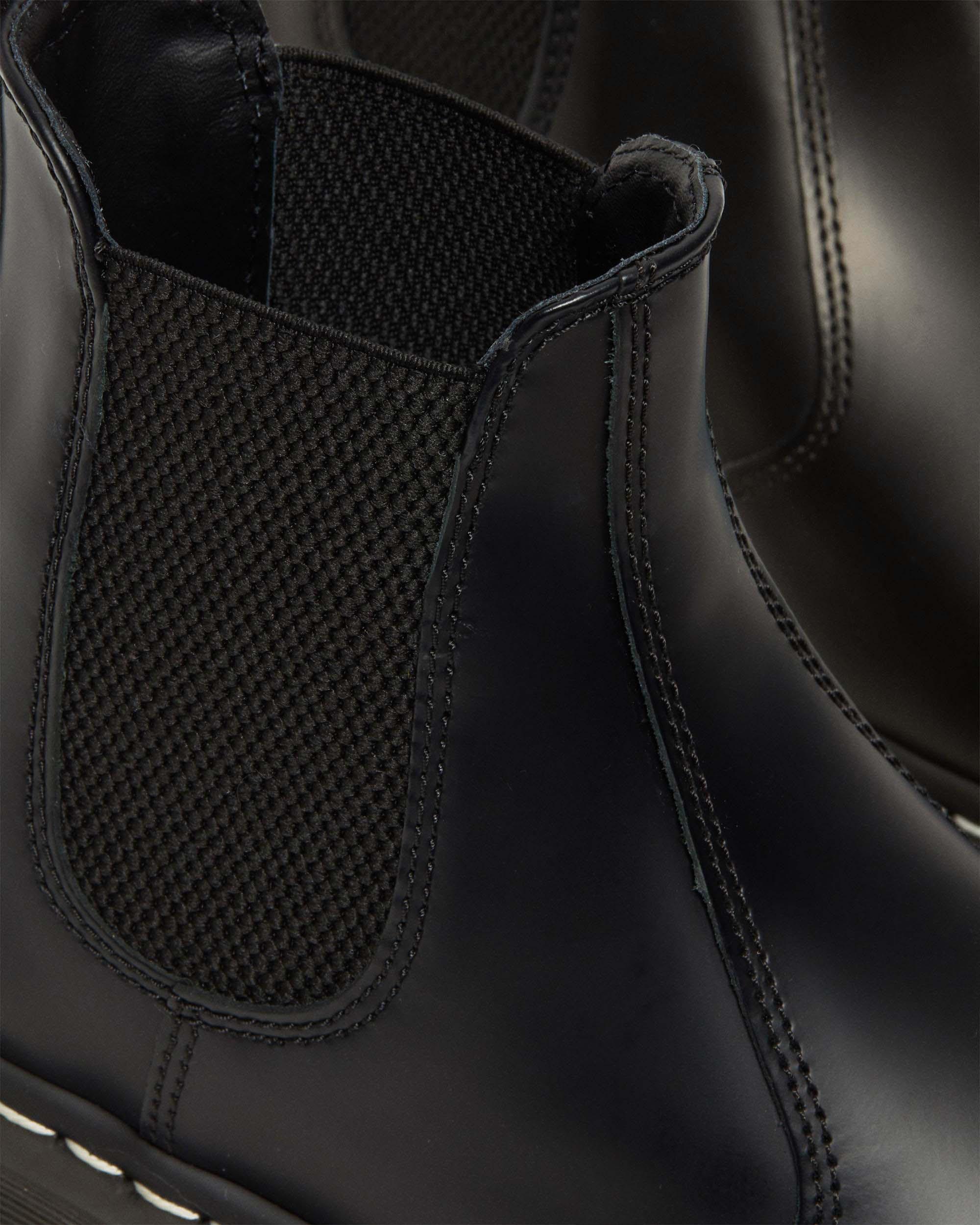 Botas Chelsea en piel 2976 con pespunte de contraste
