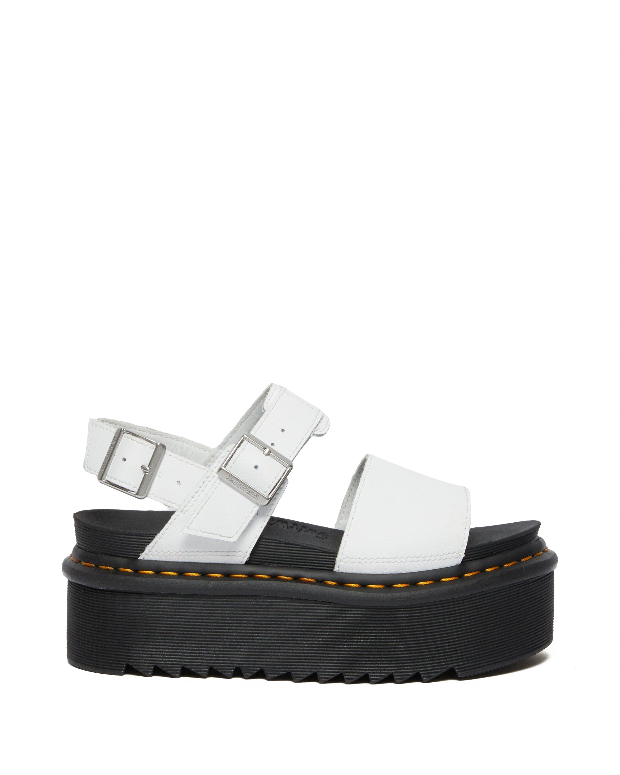 Voss Quad Leren Platform Sandalen met band
