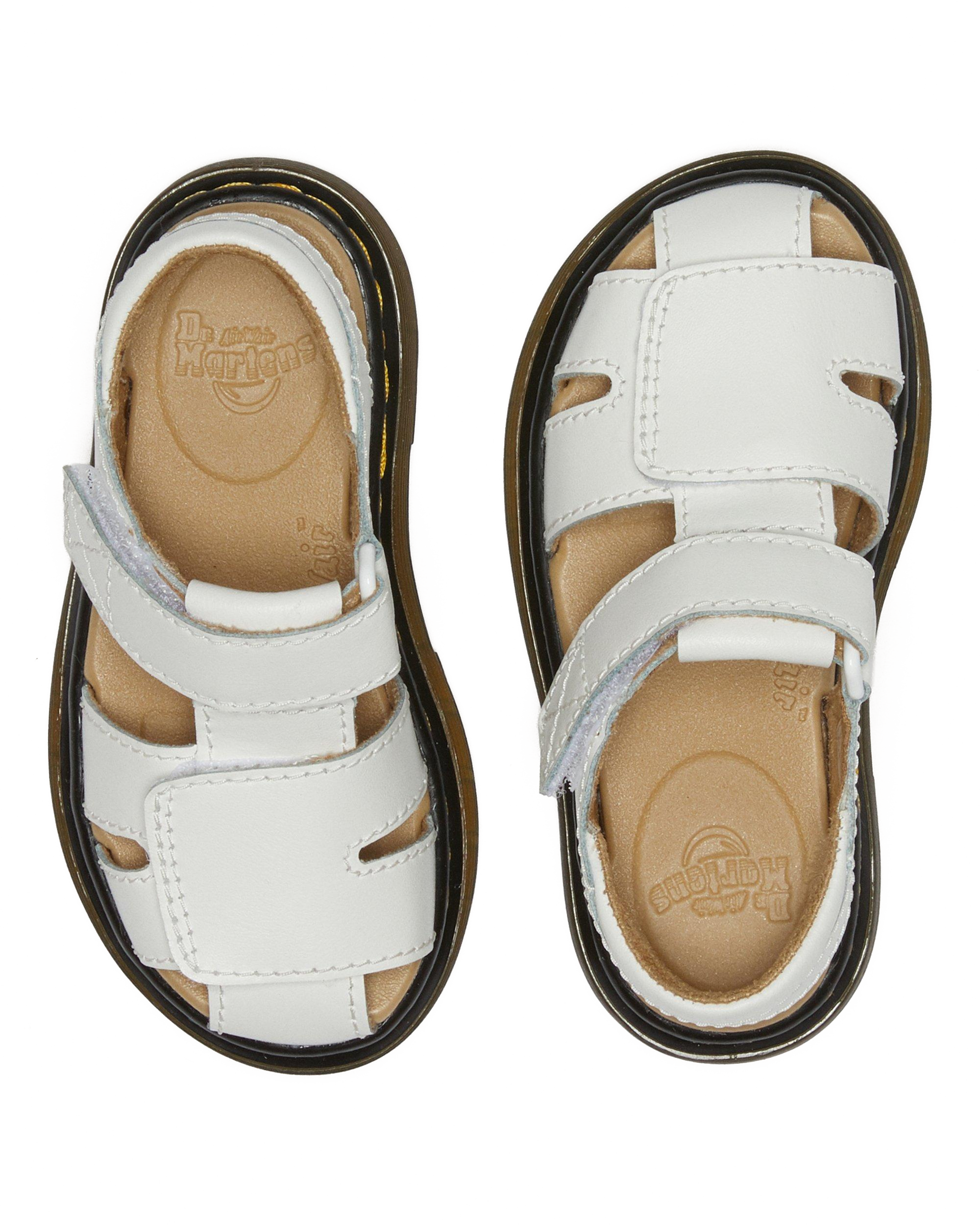 Sandalias Moby II para niños de piel con tiras con velcro