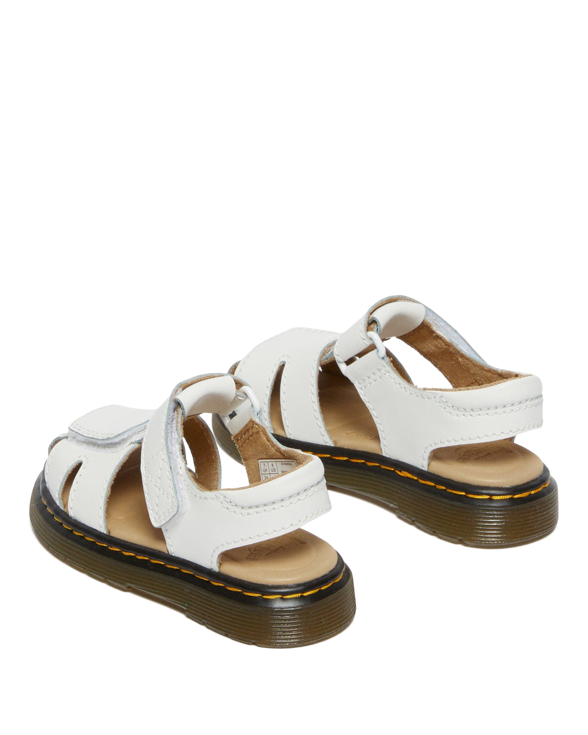 Sandalias Moby II para niños de piel con tiras con velcro