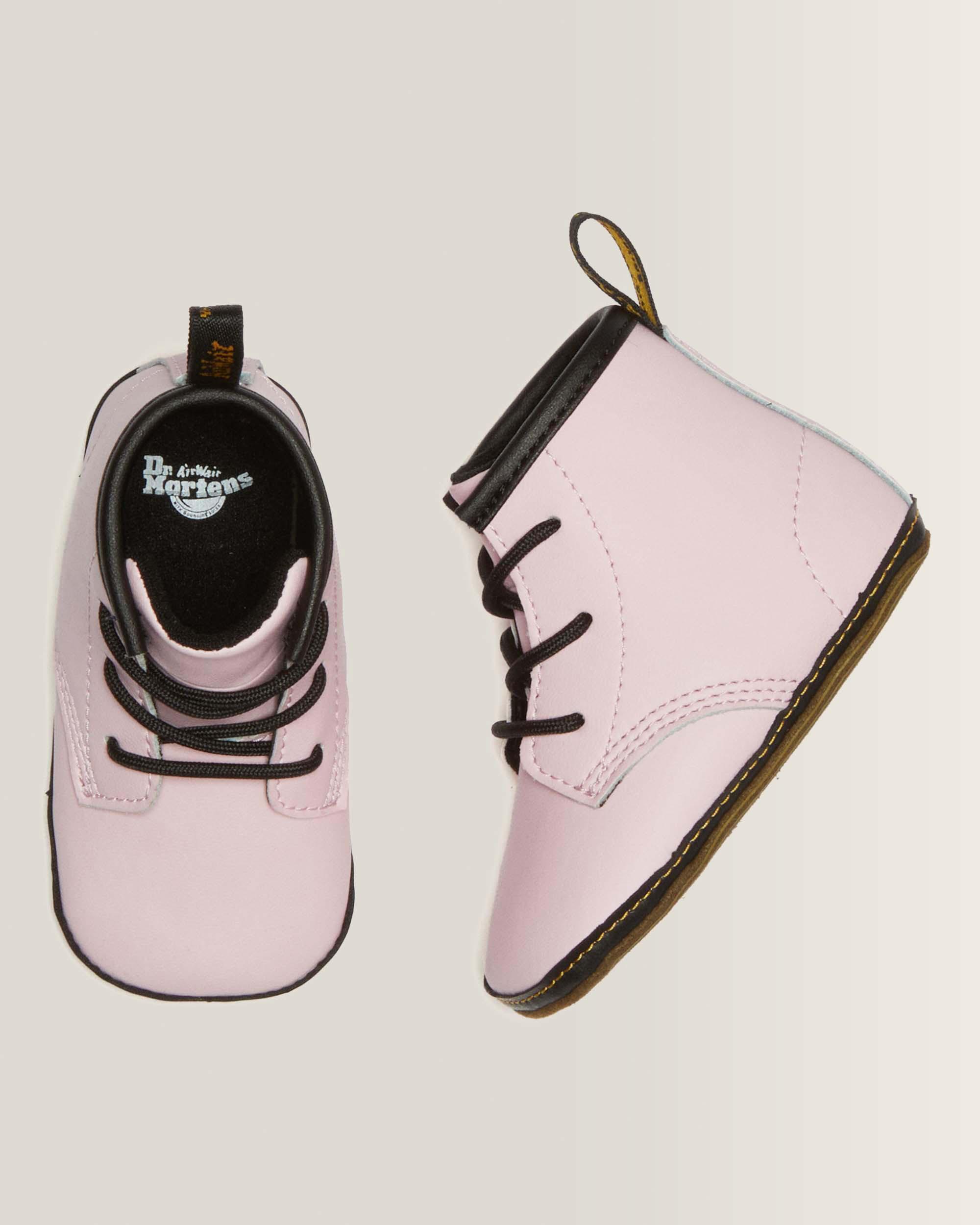 Newborn 1460 Auburn Leather Booties