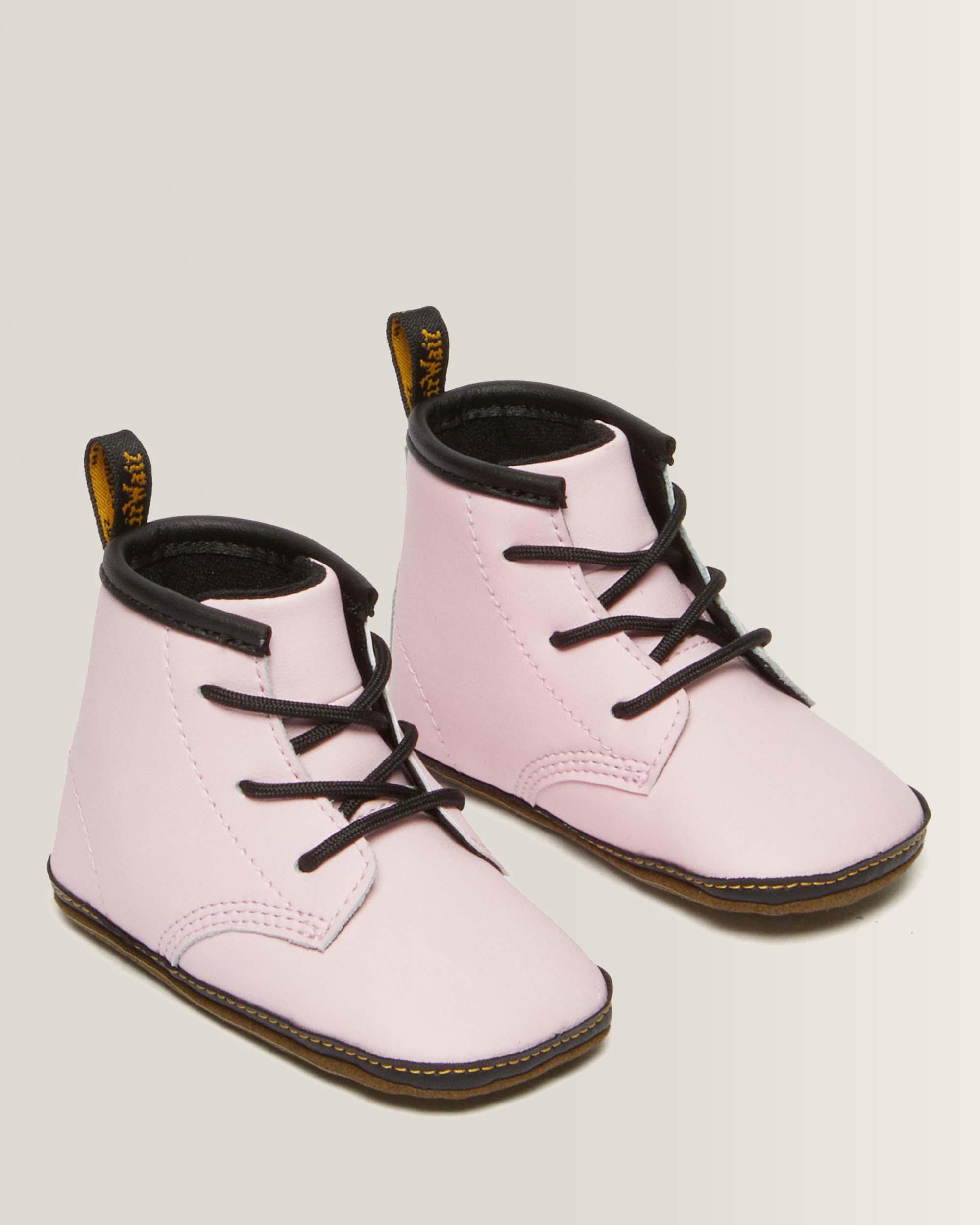 Newborn 1460 Auburn Leather Booties