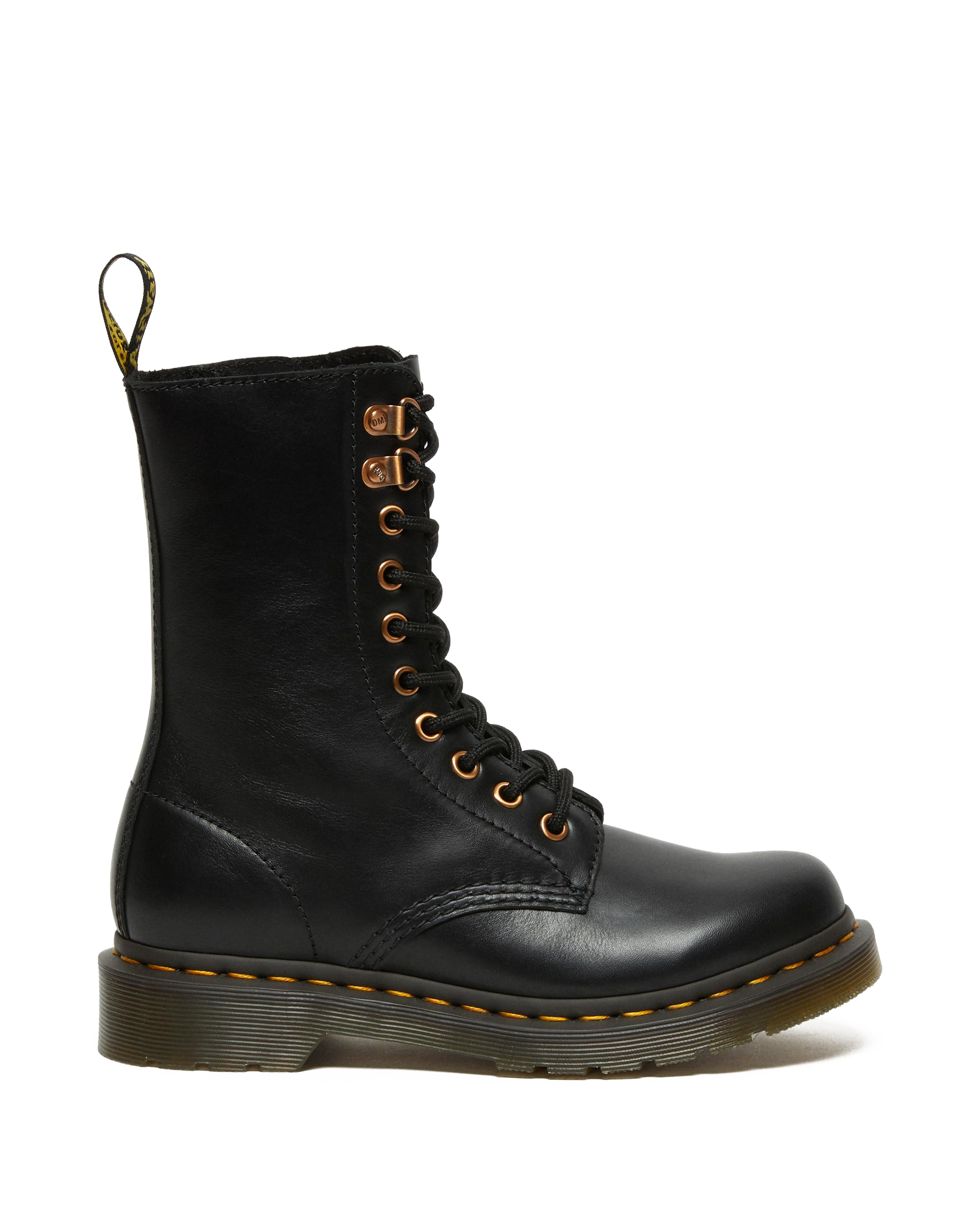 Boots Montantes 1490 Rose Gold Hardware en Cuir 