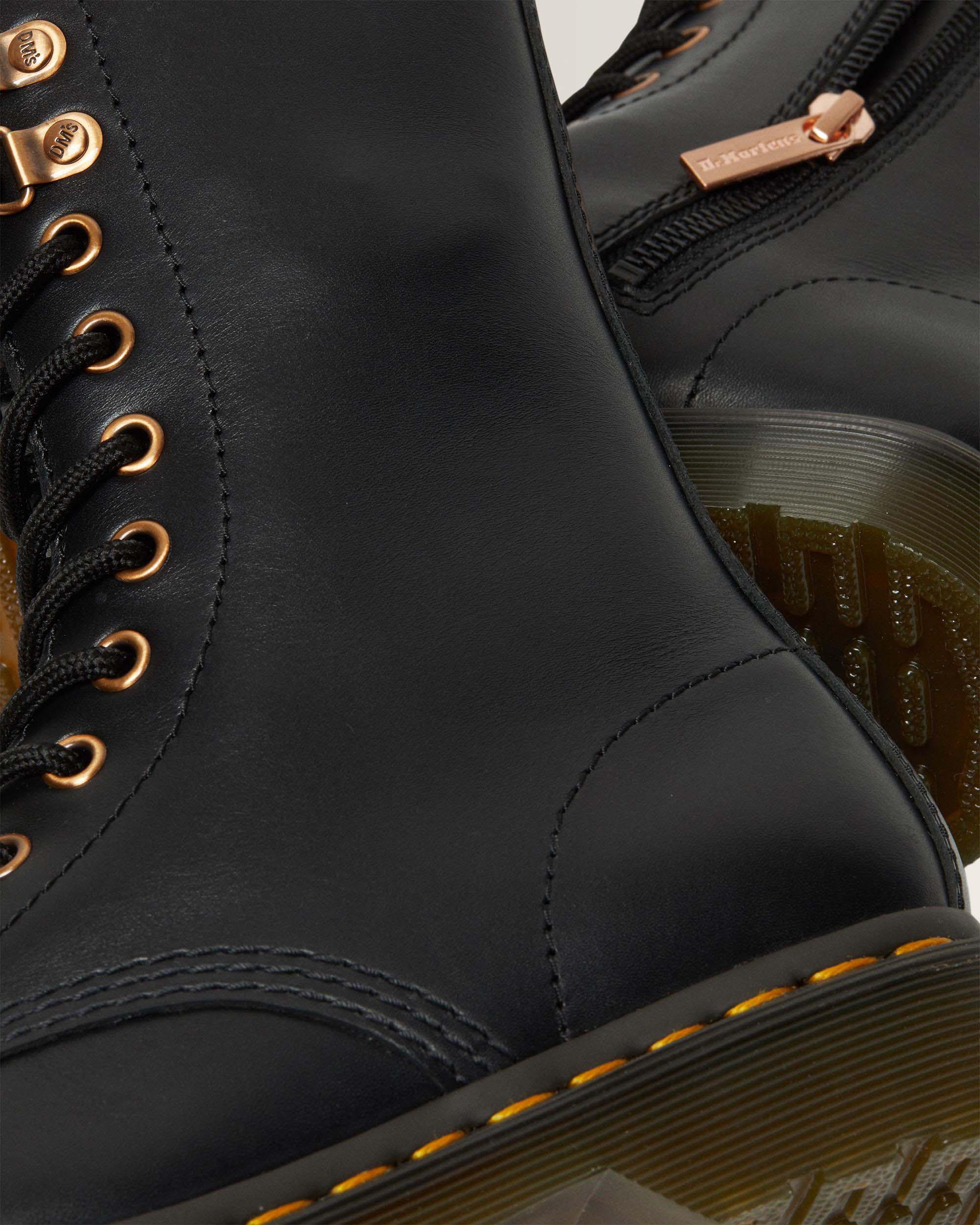 Boots Montantes 1490 Rose Gold Hardware en Cuir 