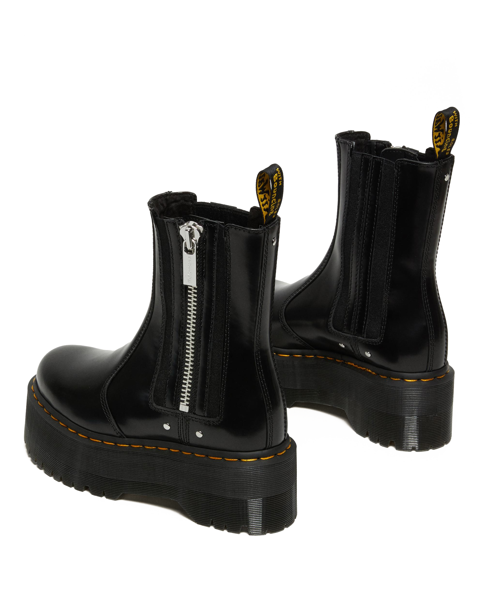 【 厚底5cm 】Dr.Martens 2976 MAX BOOTS ブーツ 2976 Max Leather Platform Chelsea Boots in Black Buttero | Dr