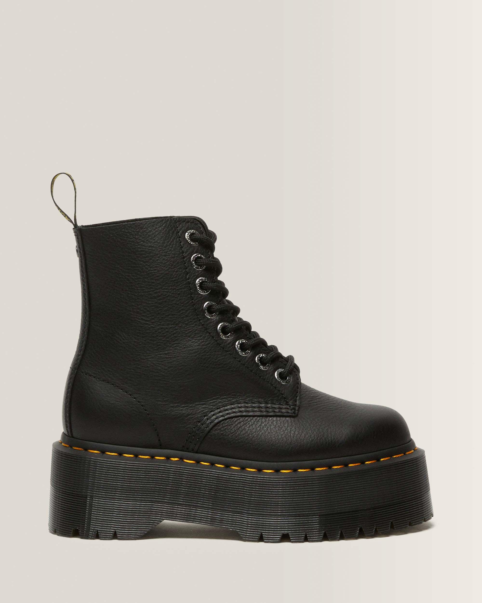 1460 Pascal Max Leather Platform Boots in Black | Dr. Martens™