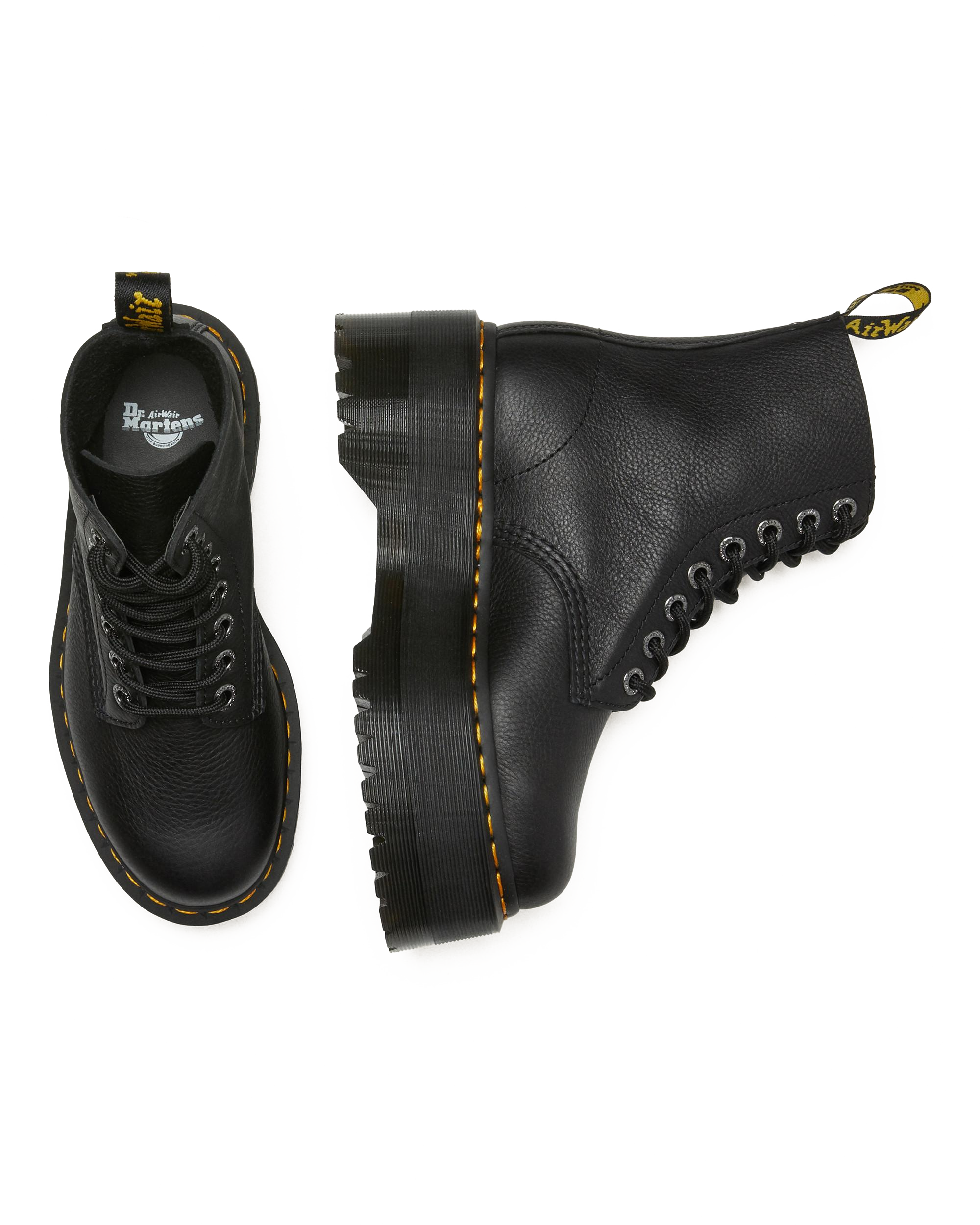 1460 Pascal Max Leather Platform Boots in Black | Dr. Martens™