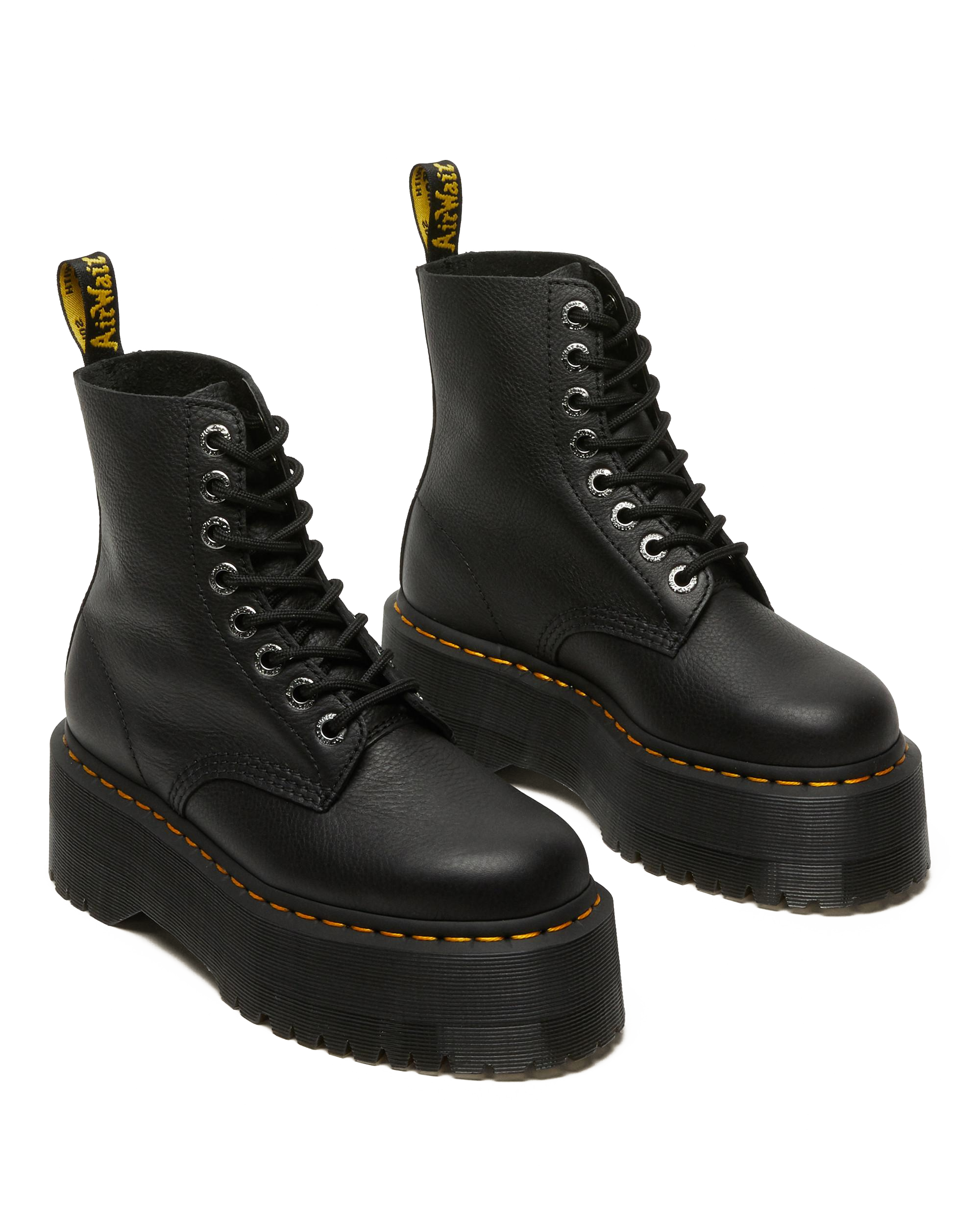 1460 Pascal Max Leather Platform Boots in Black | Dr. Martens™