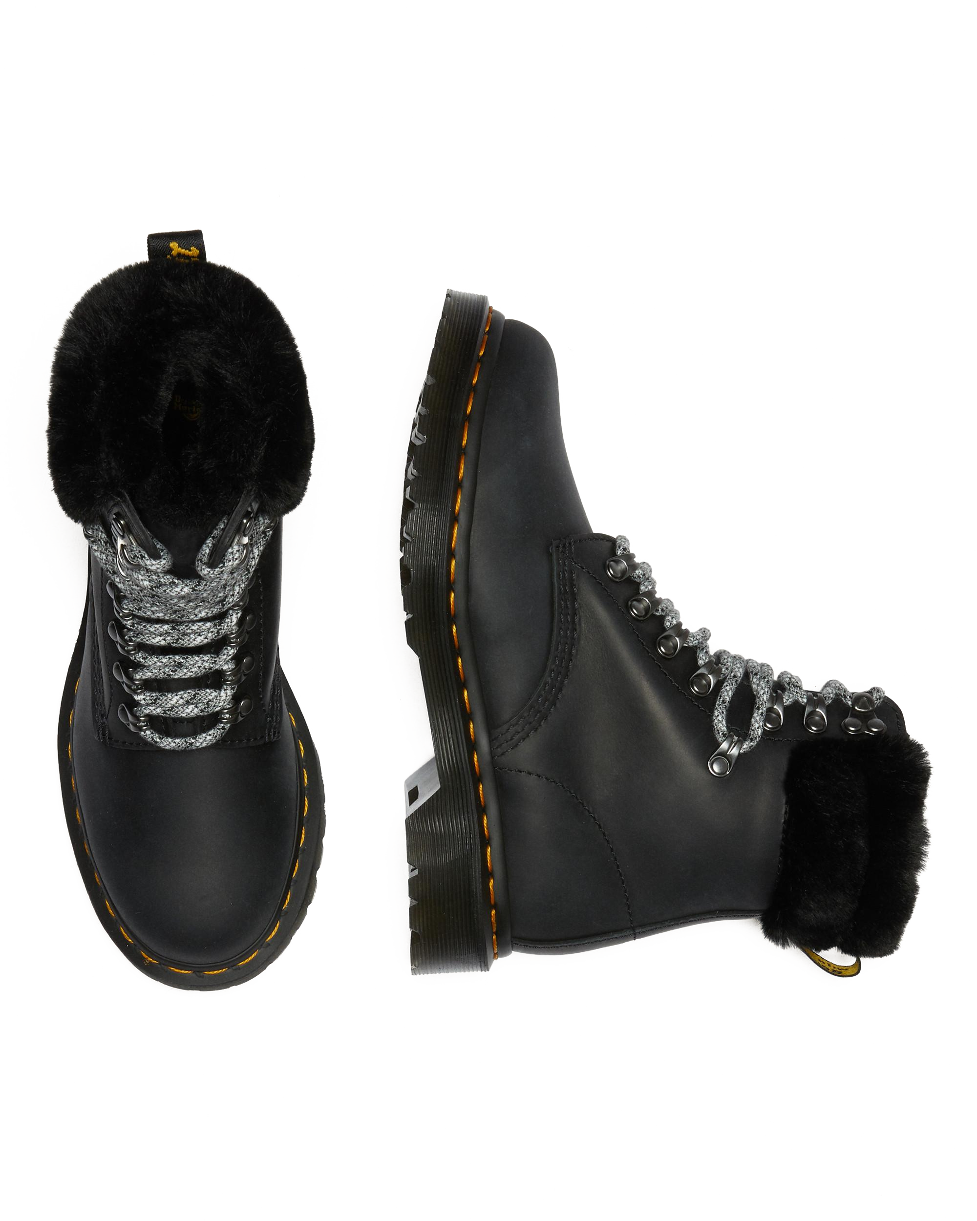 1460 Serena Collar Faux Fur Lined Lace Up Boots
