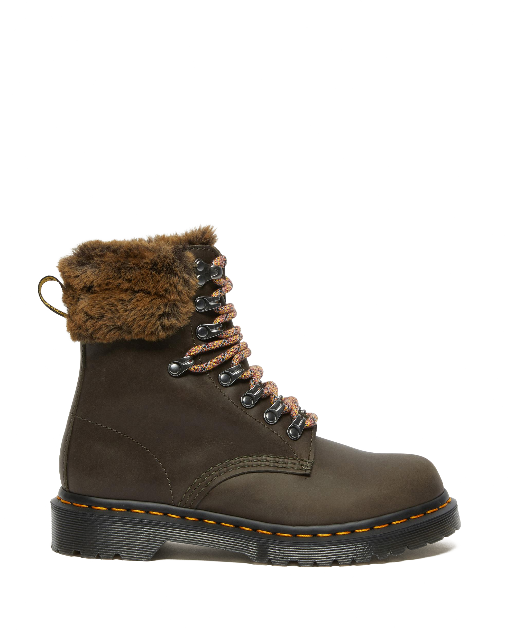 Boots 1460 Serena à Col Doublées de Fourrure Synthétique