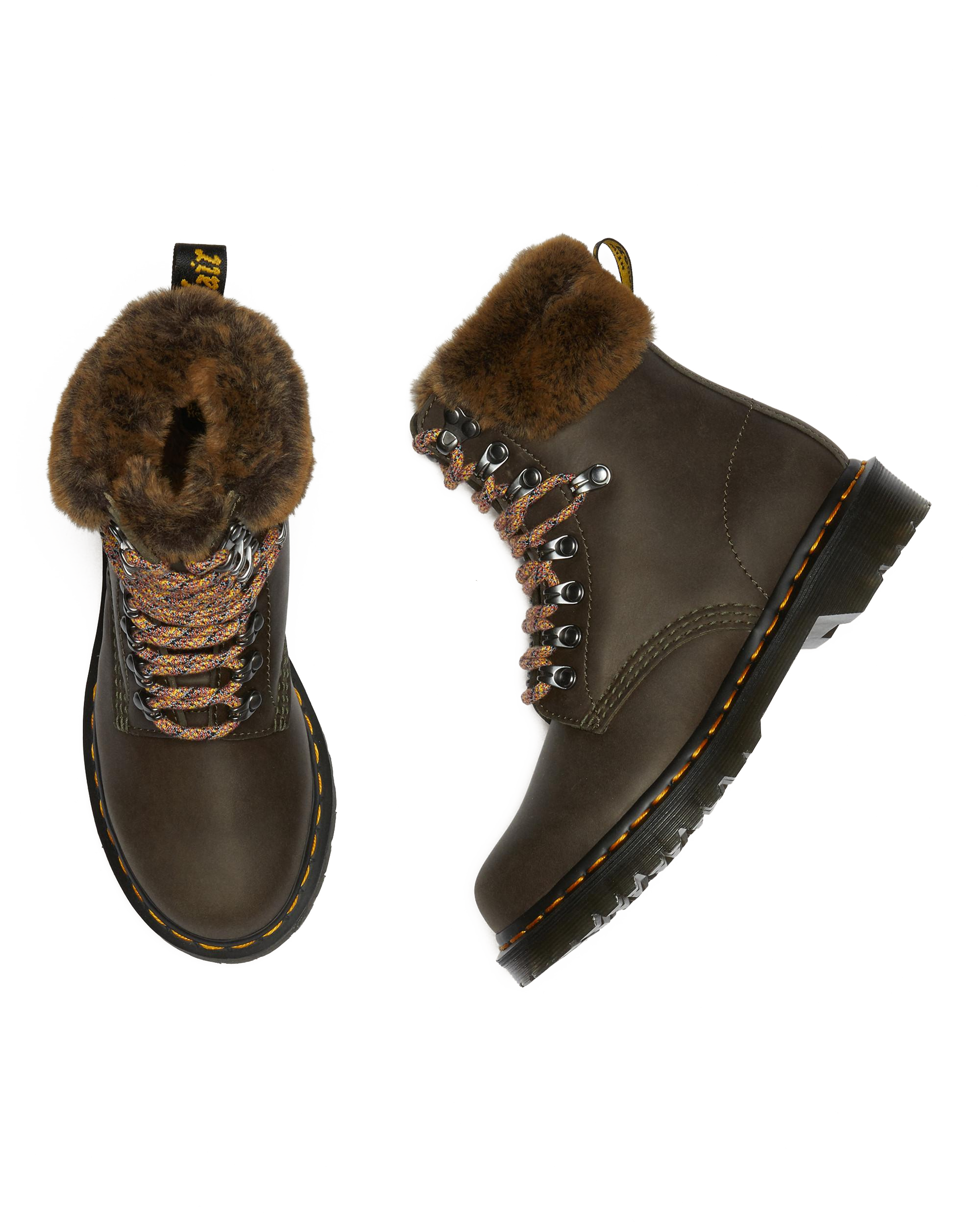 Boots 1460 Serena à Col Doublées de Fourrure Synthétique