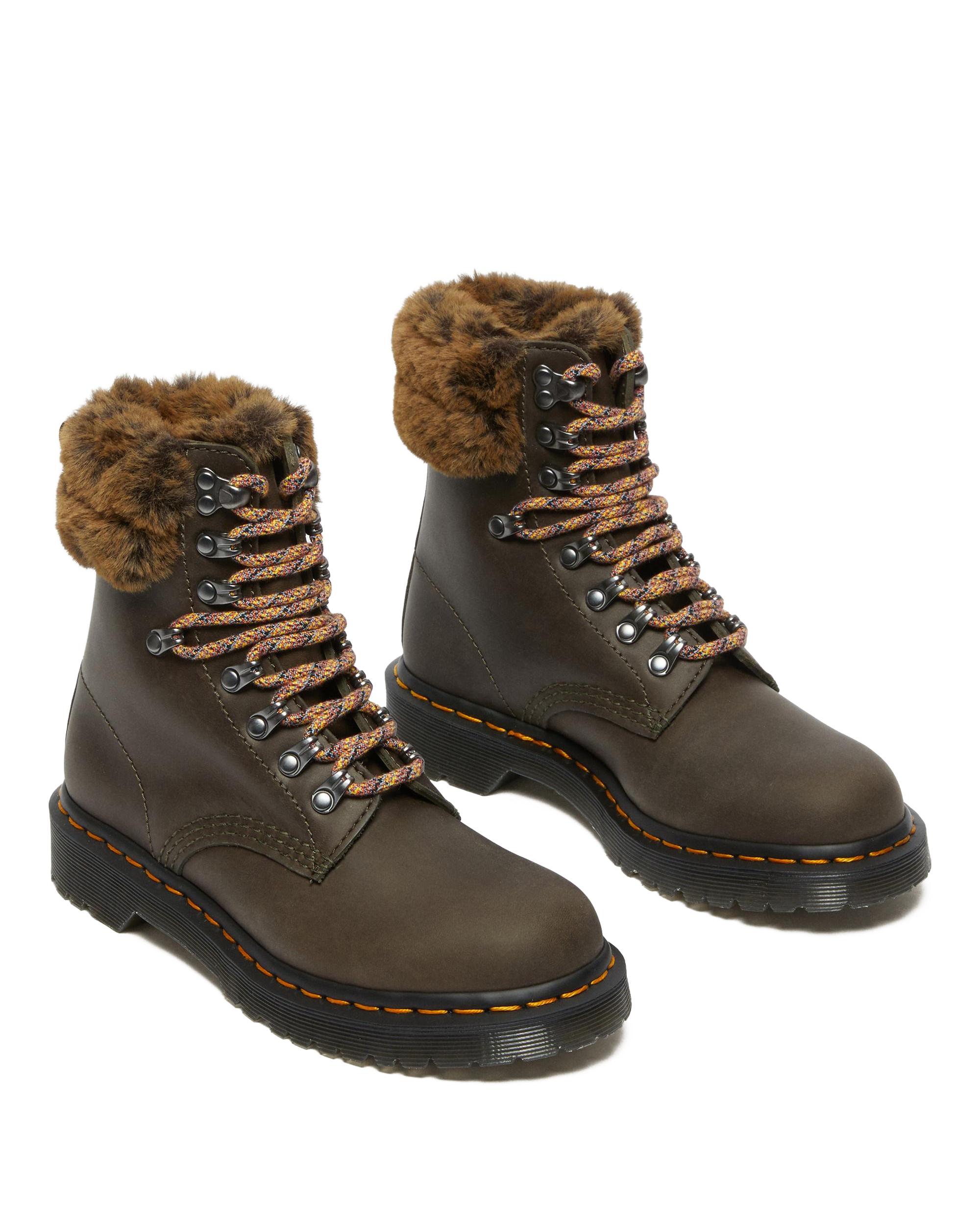 Boots 1460 Serena à Col Doublées de Fourrure Synthétique