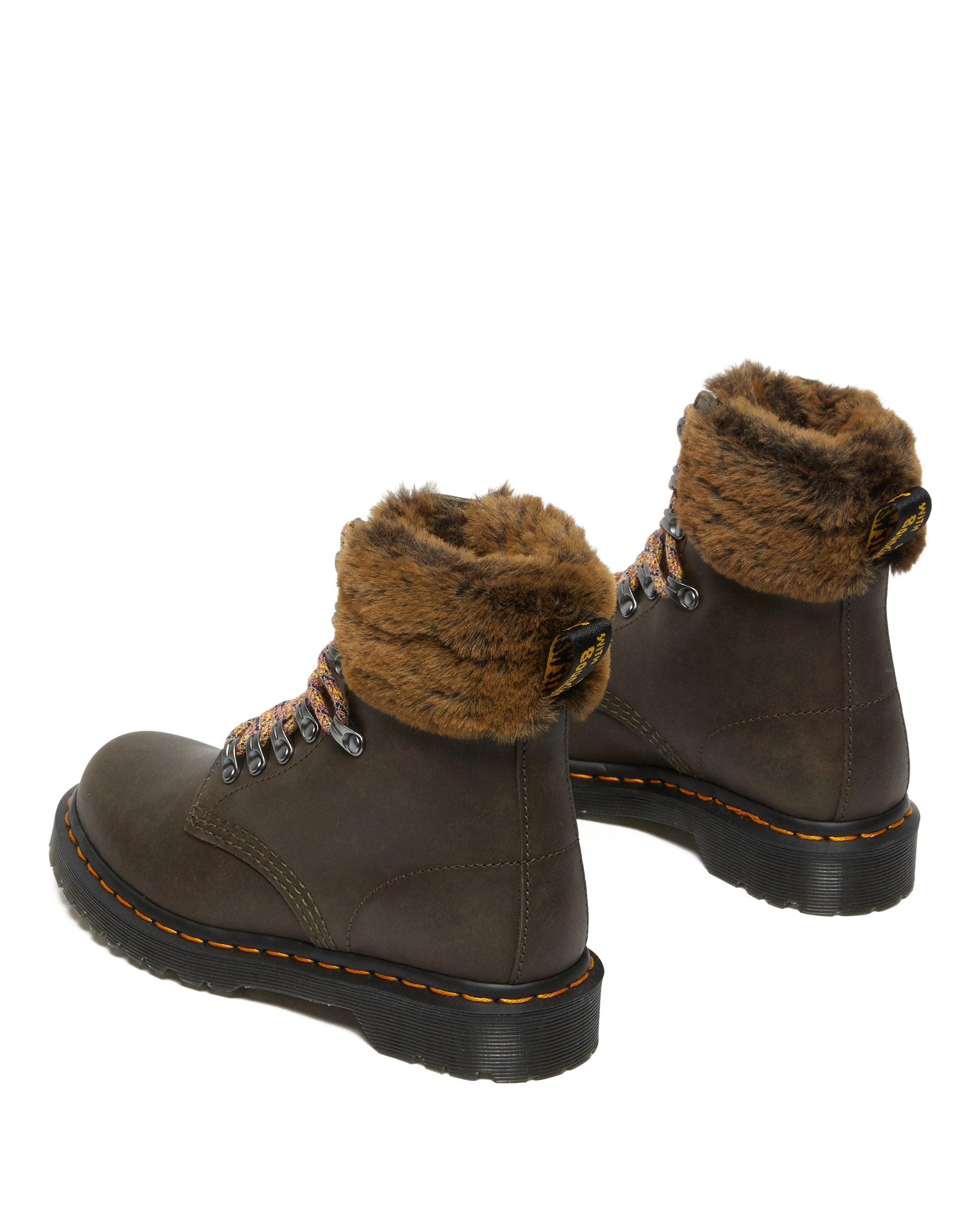 Boots 1460 Serena à Col Doublées de Fourrure Synthétique