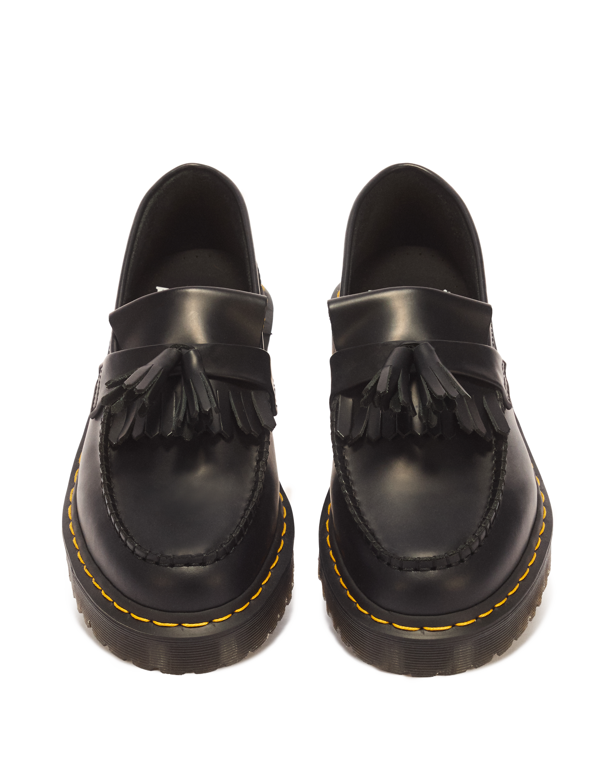 Adrian Bex Smooth Leather Tassel Loafers in Black | Dr. Martens™