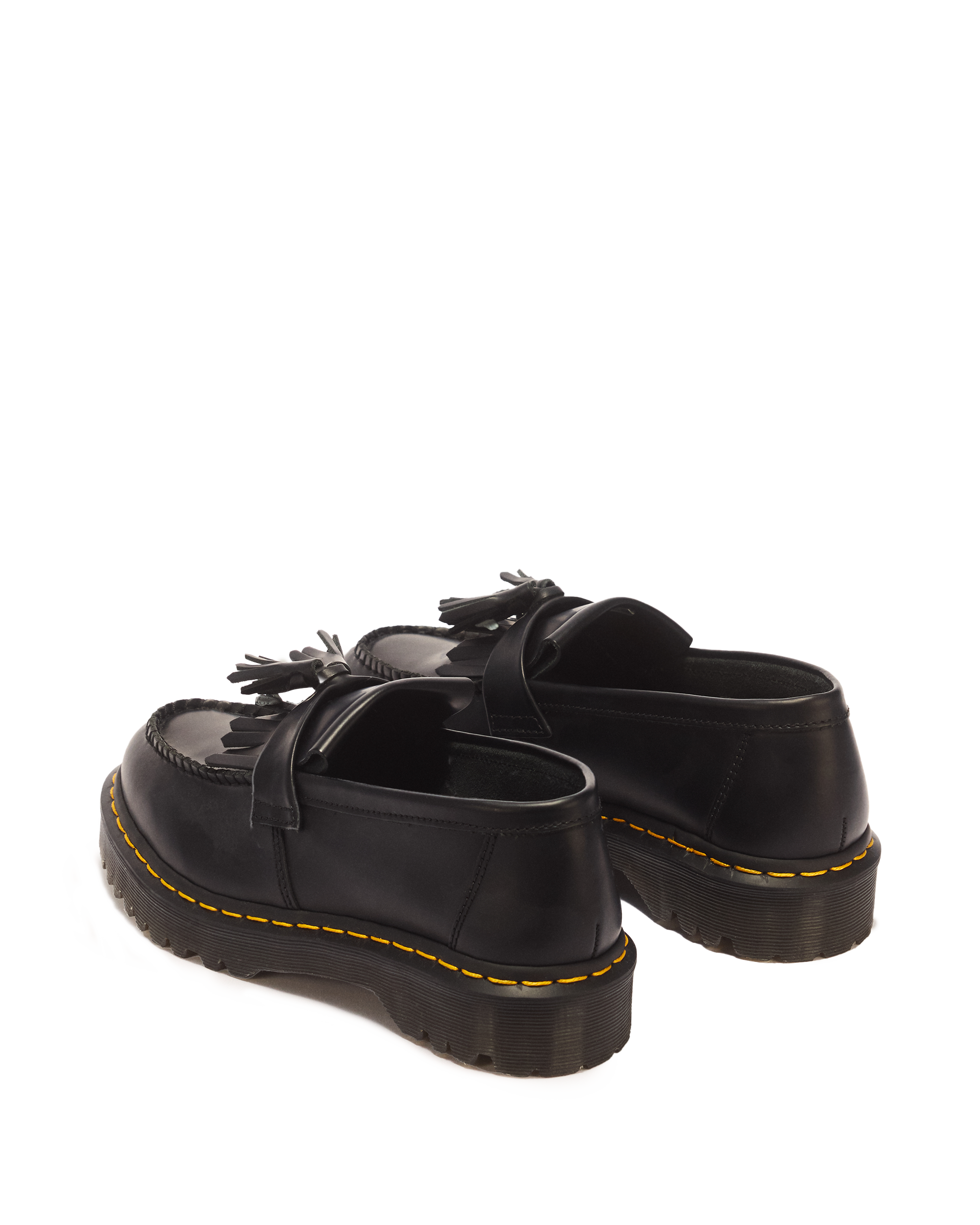 Adrian Bex Smooth Leather Tassel Loafers in Black | Dr. Martens™