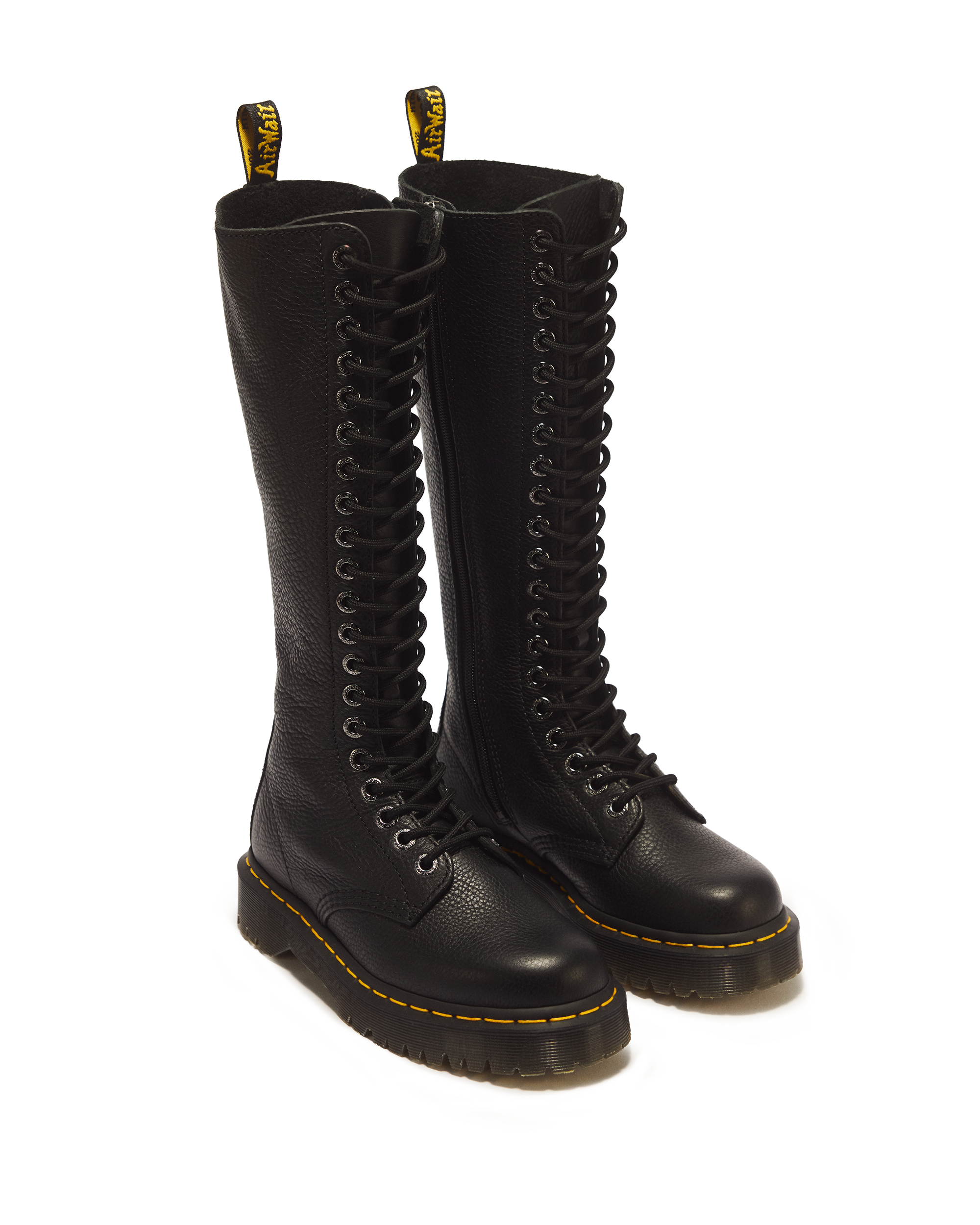 1B60 Bex Pisa Leather Knee High Boots in Black | Dr. Martens™