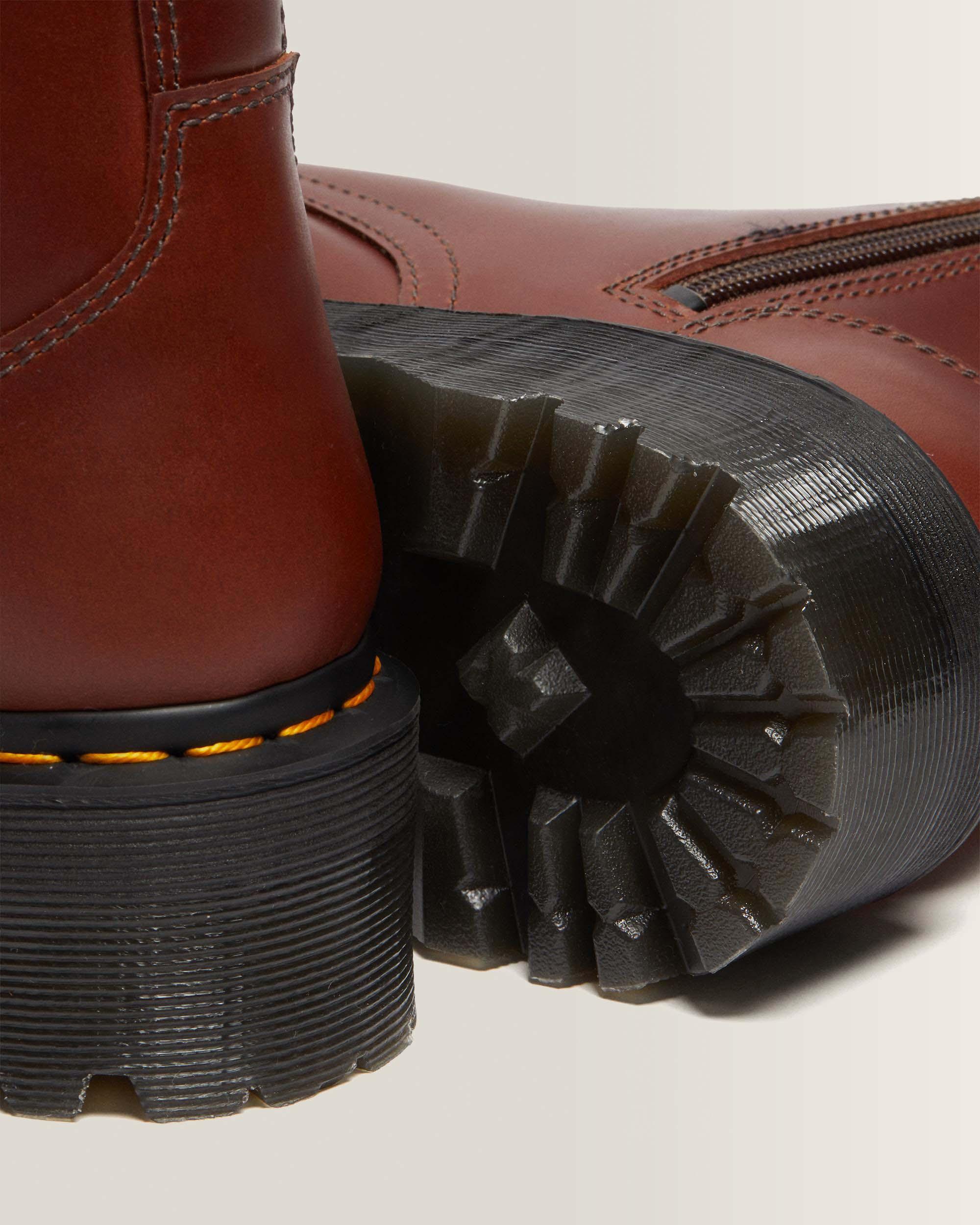 Jadon Faux Fur Lined Platform Boots in Brown | Dr. Martens™