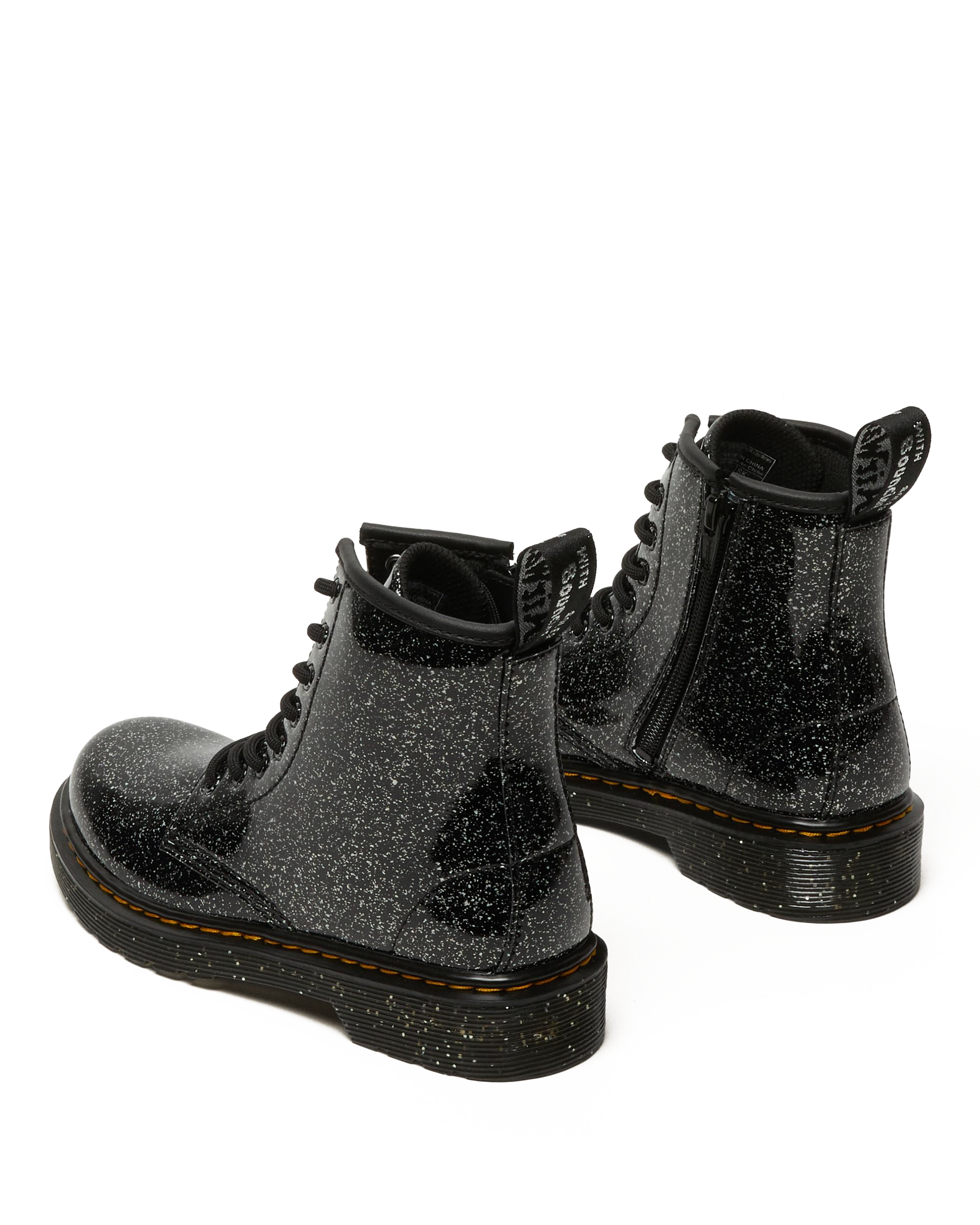 Junior 1460-snørestøvler med glitter