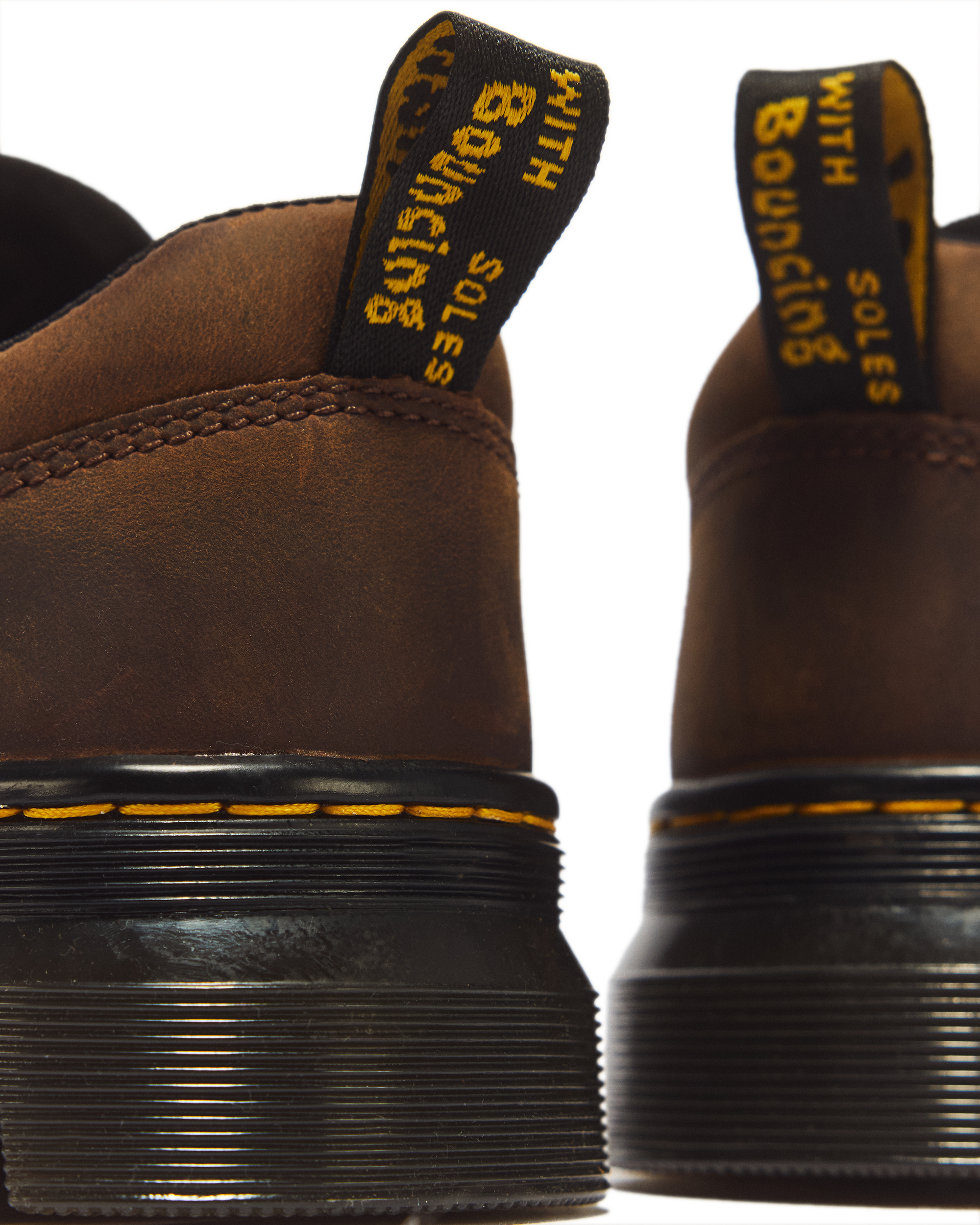 Reeder Crazy Horse Leather Utility Shoes in Dark Brown | Dr. Martens™
