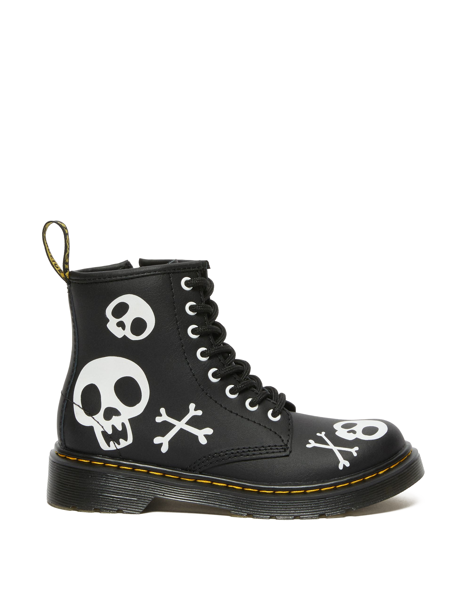 Botas 1460 Skull & Bones para junior de piel 