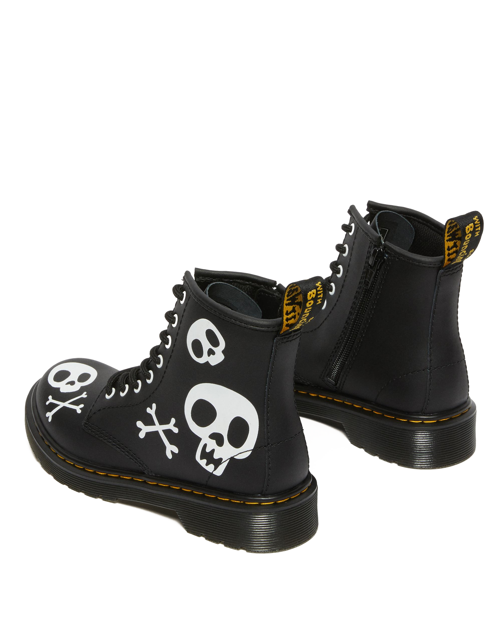Botas 1460 Skull & Bones para junior de piel 